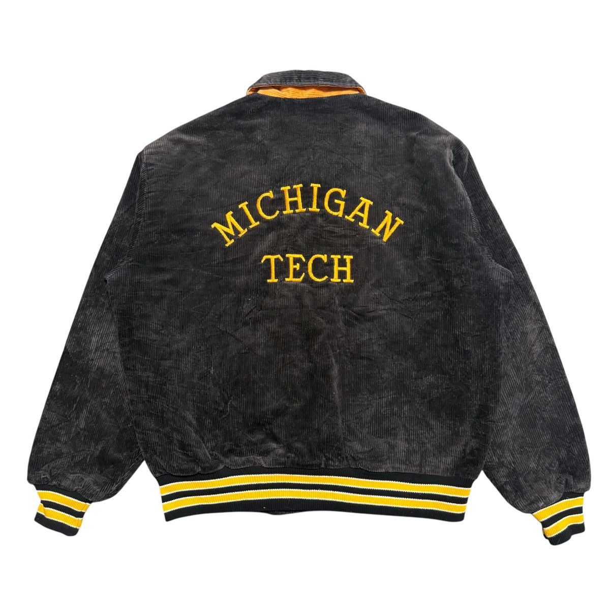 Delong Vintage Delong Michigan Tech Bomber Jacket Size US L / EU 52-54 / 3 - 6 Thumbnail