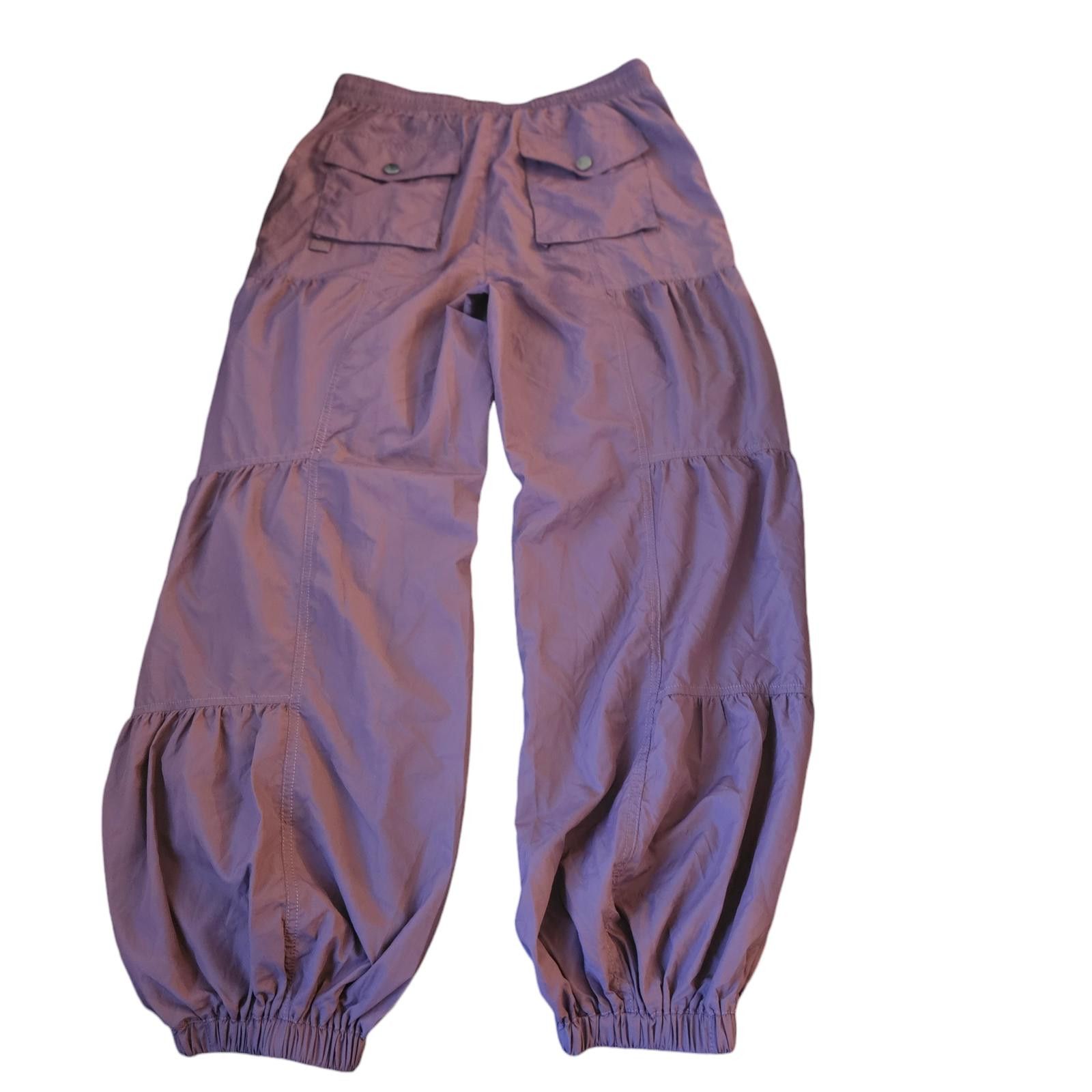 Free People Free People Purple Cargo Parachute Pants – Size Small Size 28" / US 6 / IT 42 - 2 Thumbnail