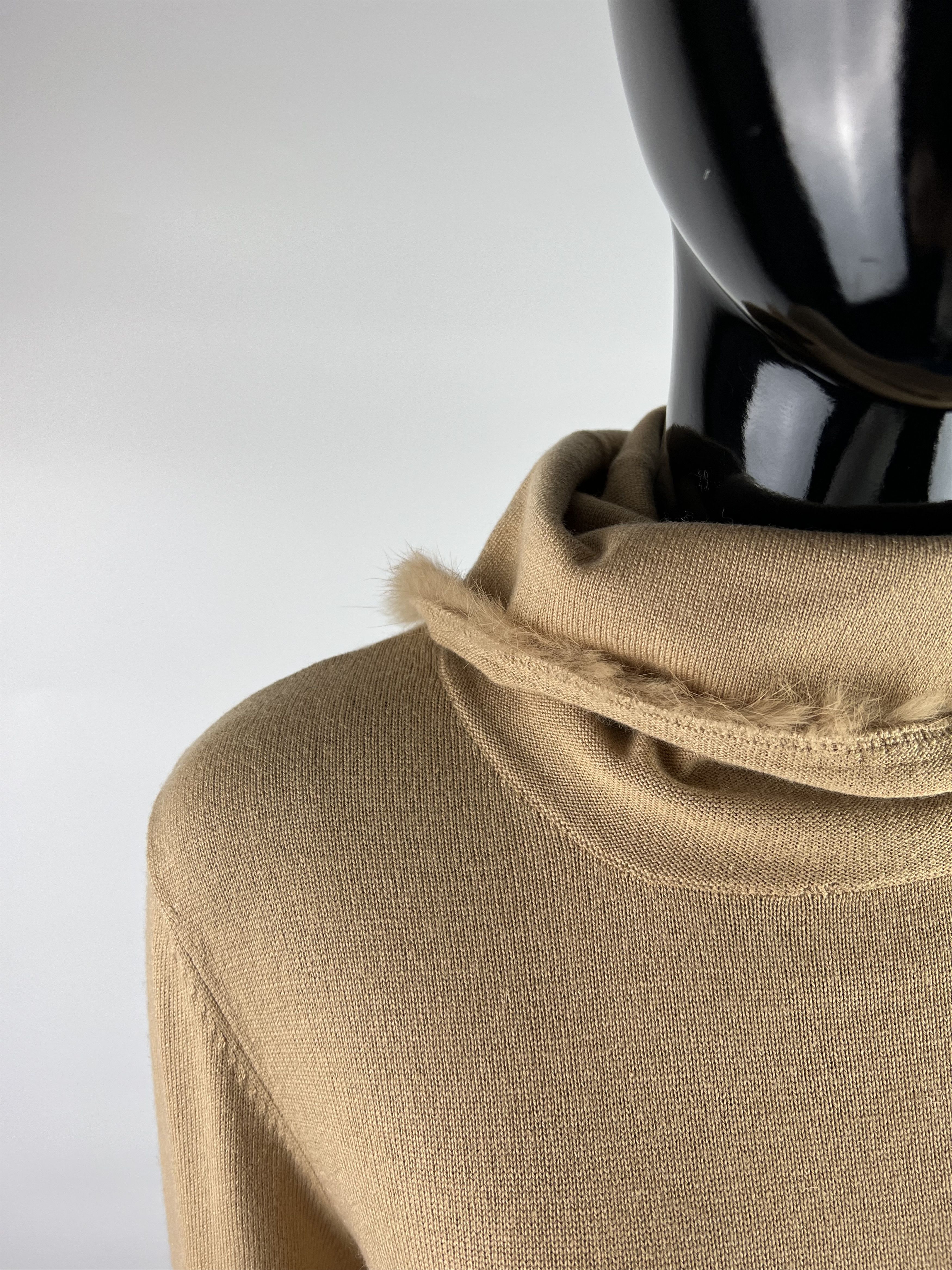 Designer Laurel Silk Cashmere Sweater 100% Rabbit Hair Size EU40 Size L / US 10 / IT 46 - 8 Thumbnail