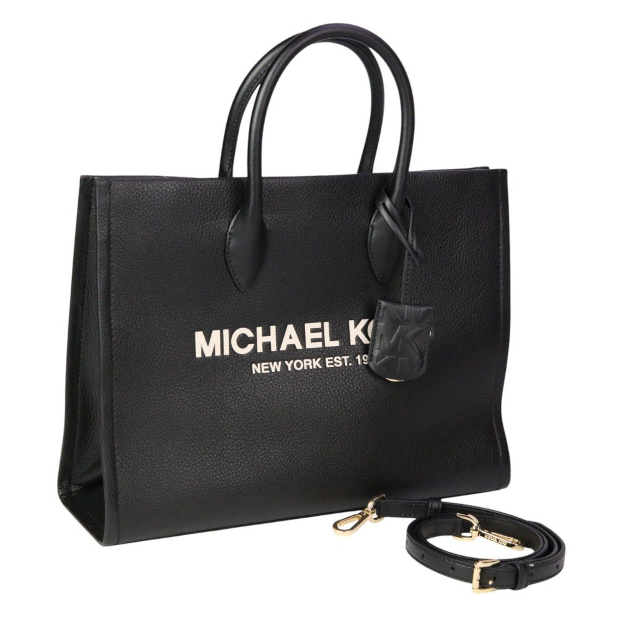 Michael Kors Mirella Md Ew Tote Leather Tote Bag 35S2G7Zt7L Black Women's
