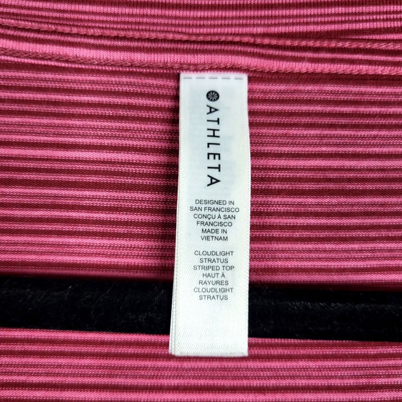 Athleta Athleta Women's V-Neck Long Sleeve Stripes Top S Multicolor Activewear Top Casual Shirt Womens Size S / US 4 / IT 40 - 2 Thumbnail