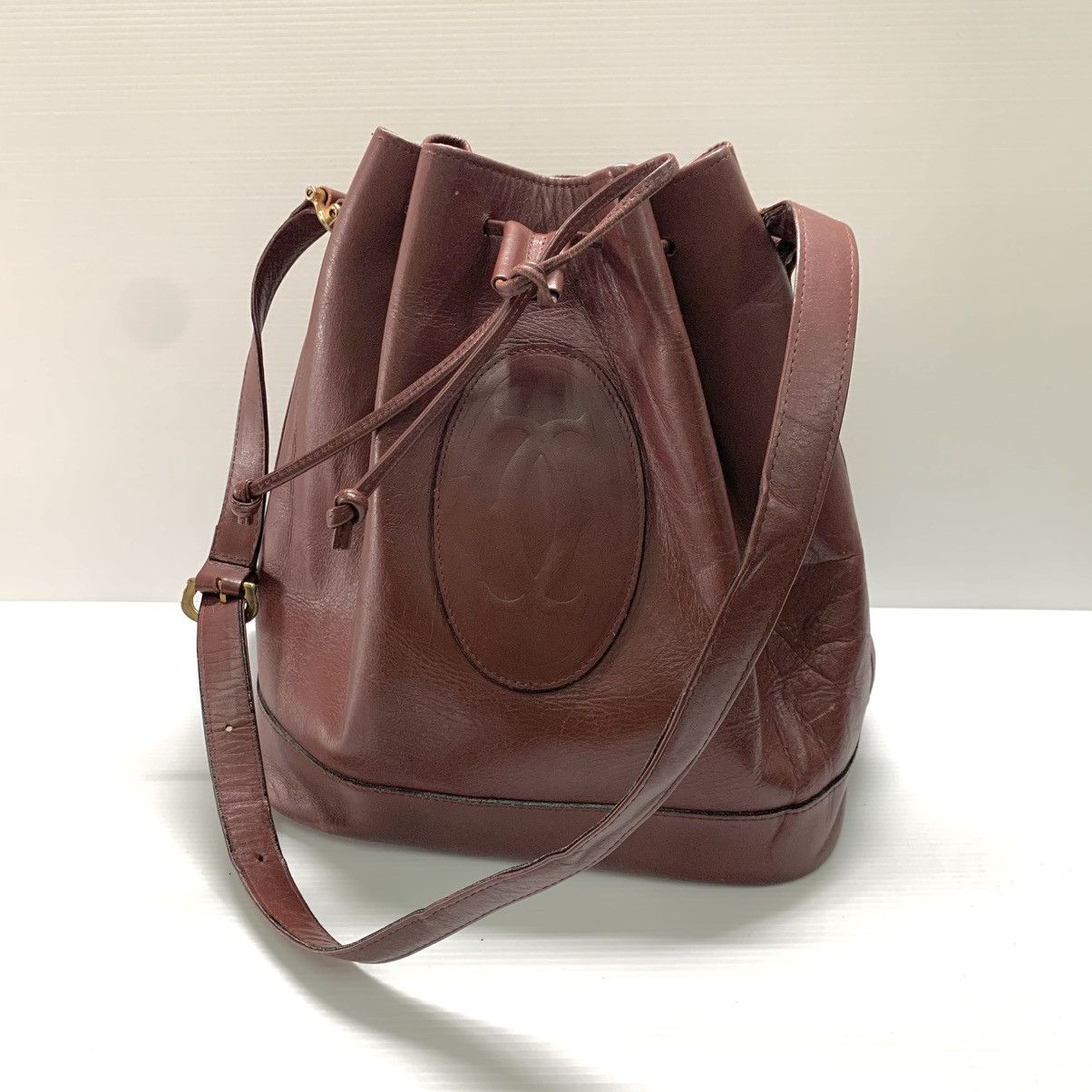Cartier Cartier Vintage Leather Bucket Bag Size ONE SIZE - 1 Thumbnail