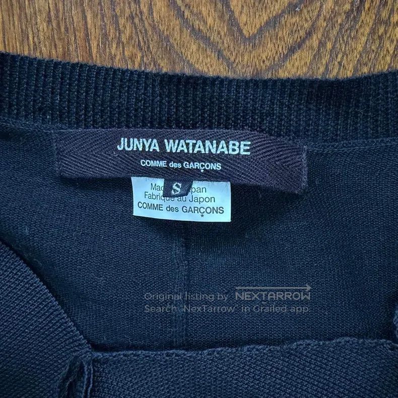 Junya Watanabe Junya Watanabe Black Knit Top Size S / US 4 / IT 40 - 2 Thumbnail