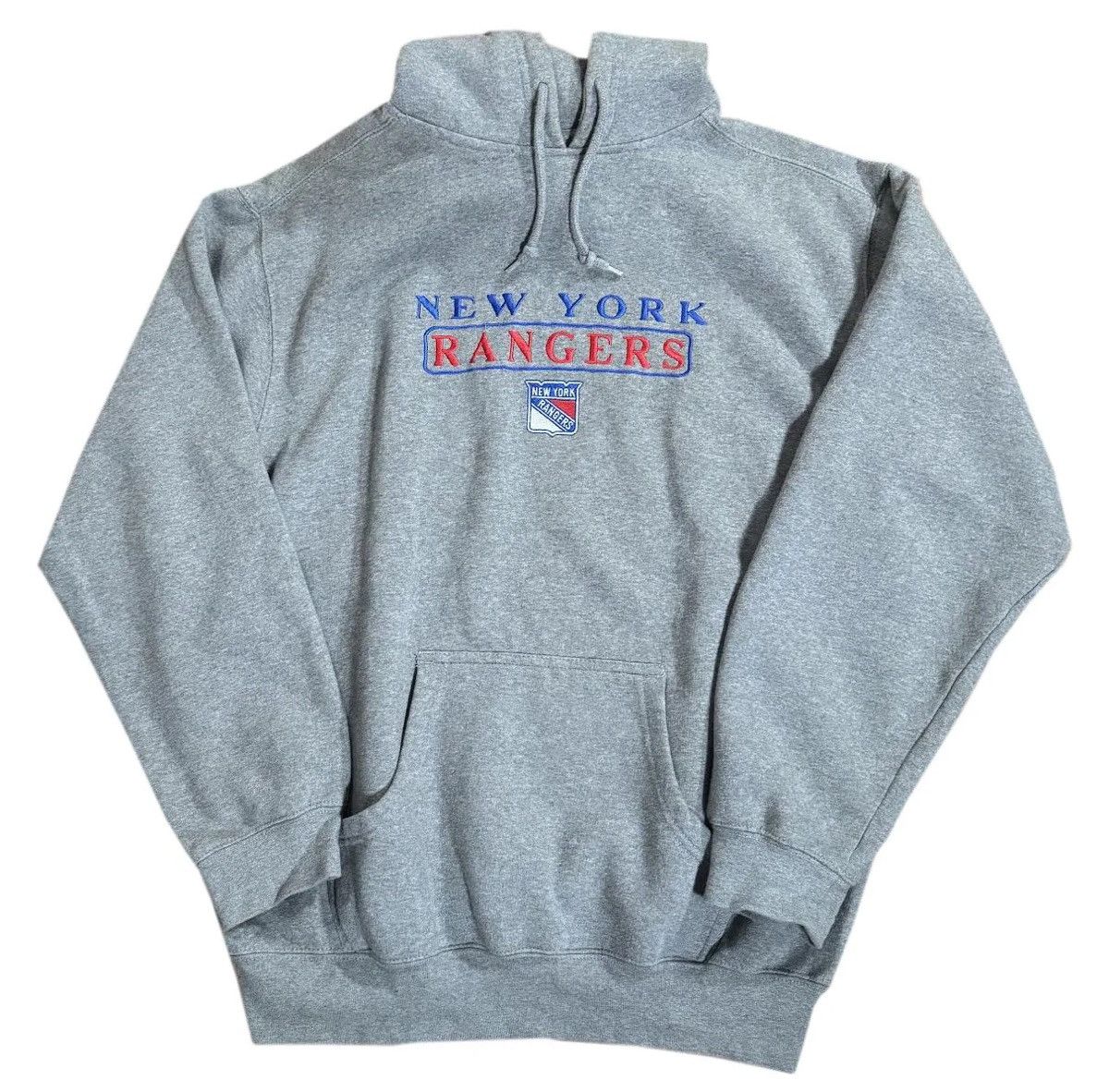 Vintage Vintage New York Rangers Heather Grey Hoodie (Size M) Size US M / EU 48-50 / 2 - 1 Thumbnail