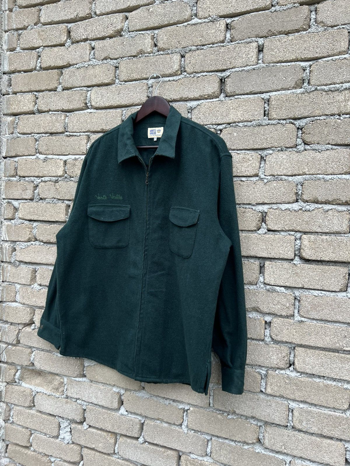 Vintage Vintage Verte Vallee Wool Zipper Jacket Size US XL / EU 56 / 4 - 4 Thumbnail