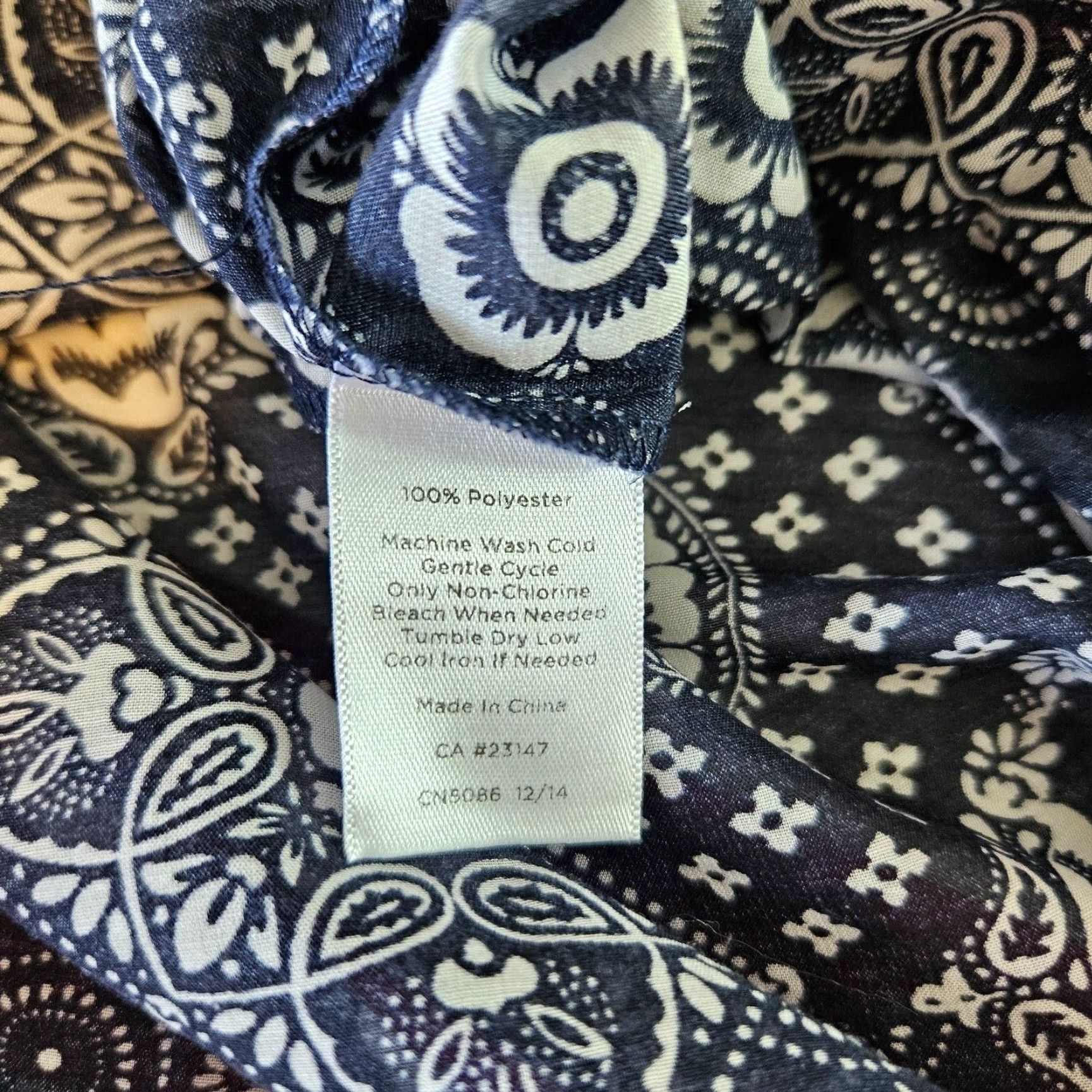 Talbots Talbots Womens Tunic Blouse XL Blue 3/4 Sleeve Semi Sheer Shirt Womens Size XL / US 12-14 / IT 48-50 - 4 Thumbnail