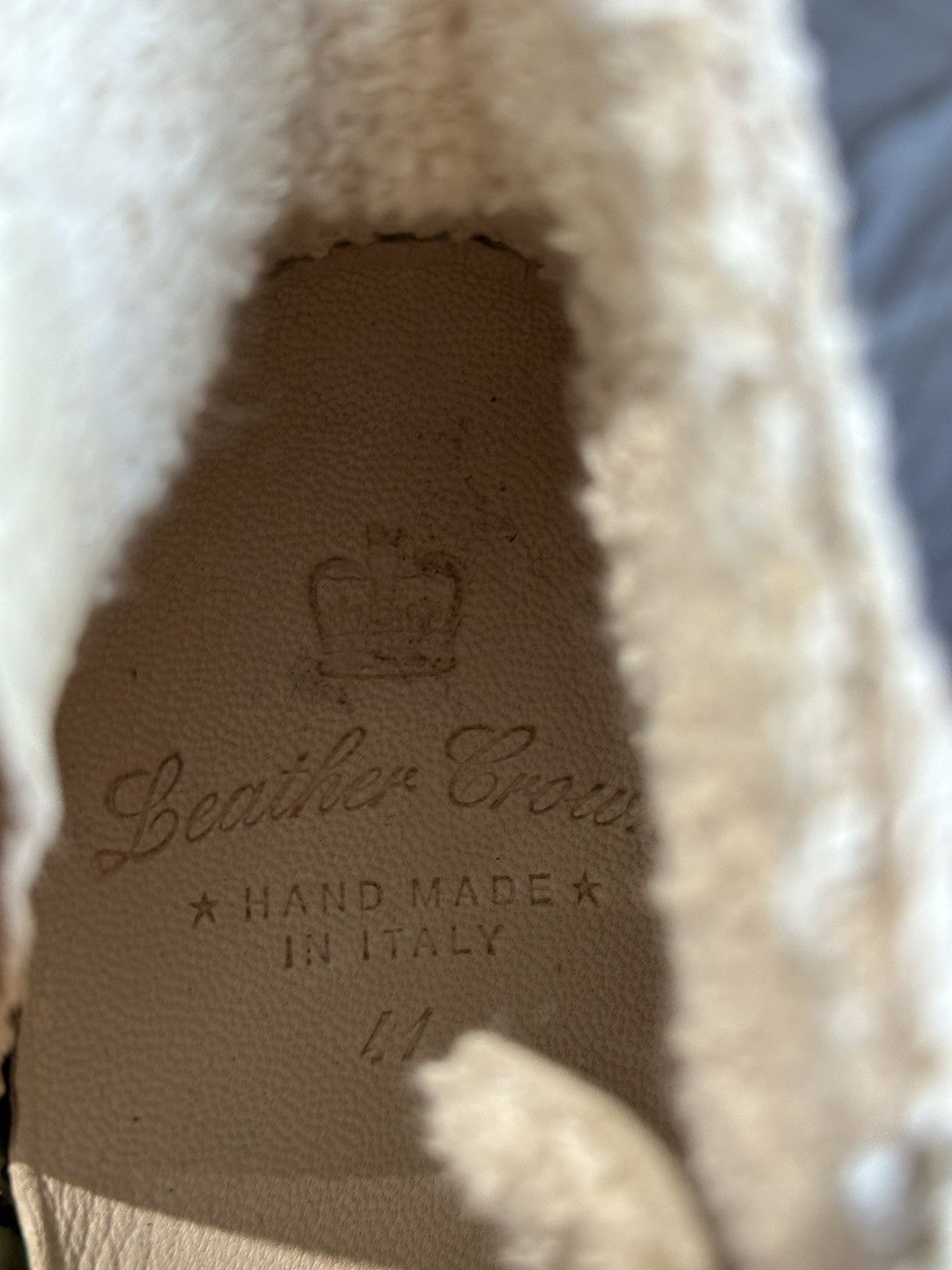 Leather Crown Leather crown handmade in Italy shoes Size US 7 / EU 40 - 13 Thumbnail