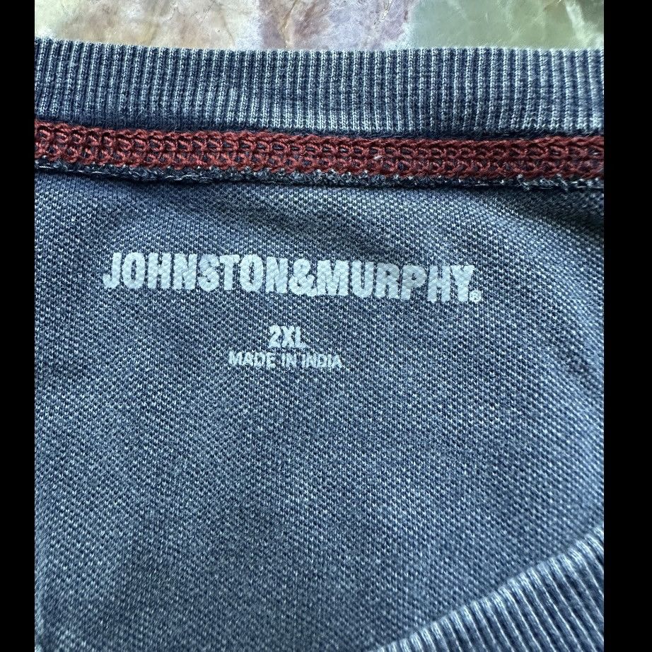 Johnston & Murphy JOHNSTON & MURPHY STONEWASHED FADED KNIT TSHIRT VNECK XXL Size US XXL / EU 58 / 5 - 4 Thumbnail