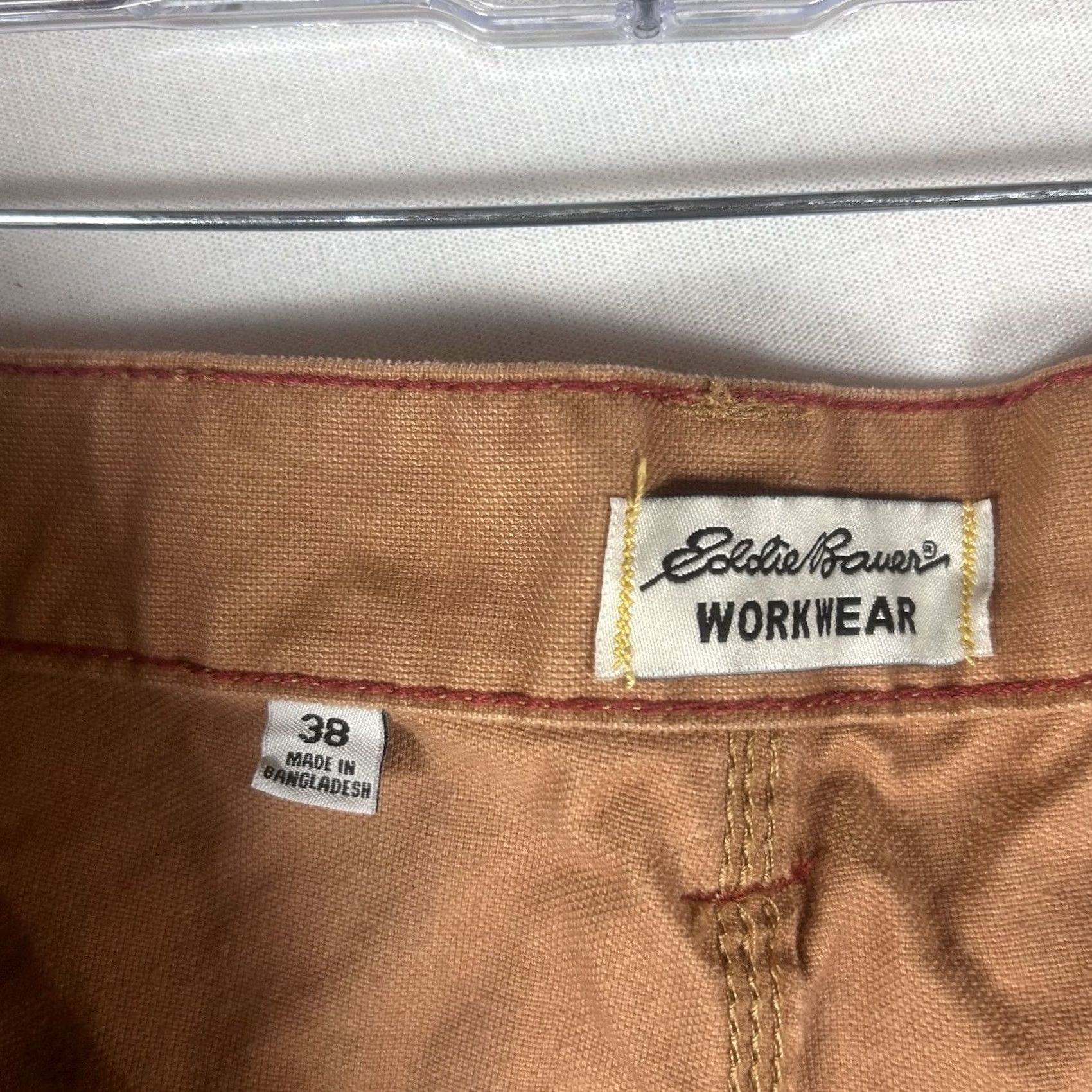 Eddie Bauer Eddie Bauer Chino Pants Mens 38 Brown Khaki Casual Workwear Straight Leg 32in Inseam Comfort Pockets Regular Fit Size US 38 / EU 54 - 5 Thumbnail