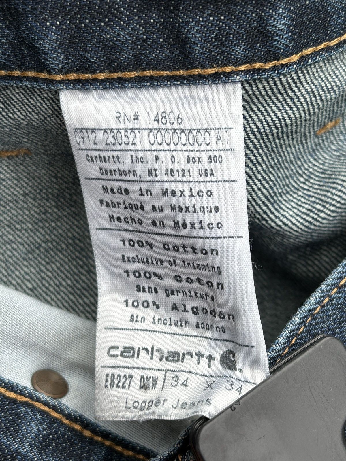 Carhartt Vintage Carhartt Discontinued Double Knee Logger Jeans 34x34 Size US 34 / EU 50 - 16 Thumbnail