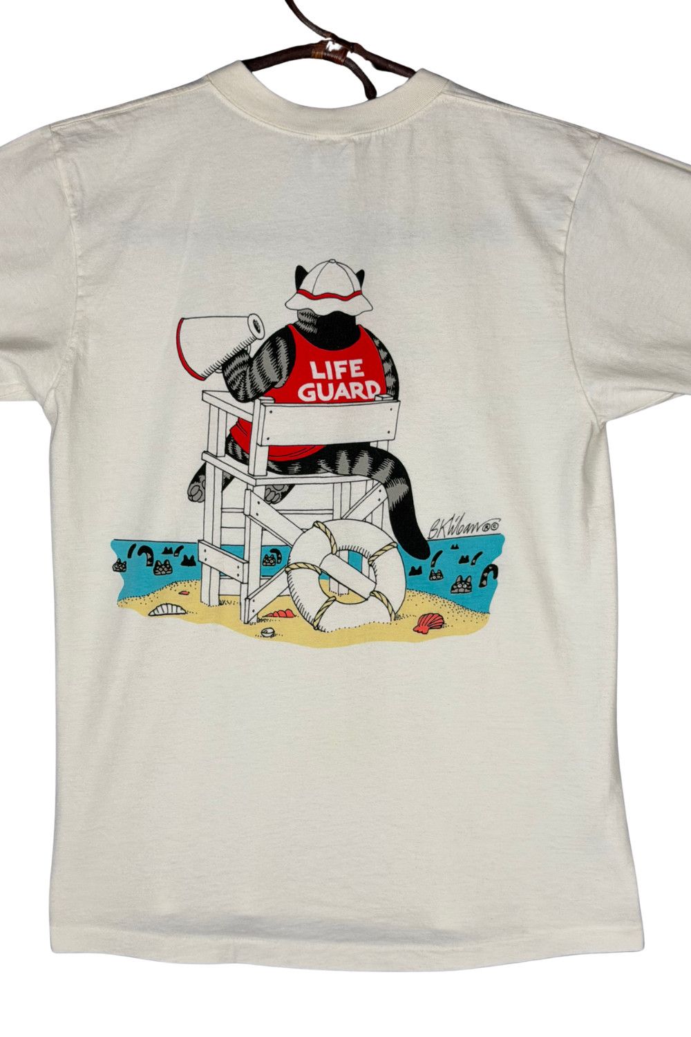 Vintage Vintage B Kliban Crazy Shirts Hawaii Lifeguard Cat Tee Size US M / EU 48-50 / 2 - 4 Thumbnail