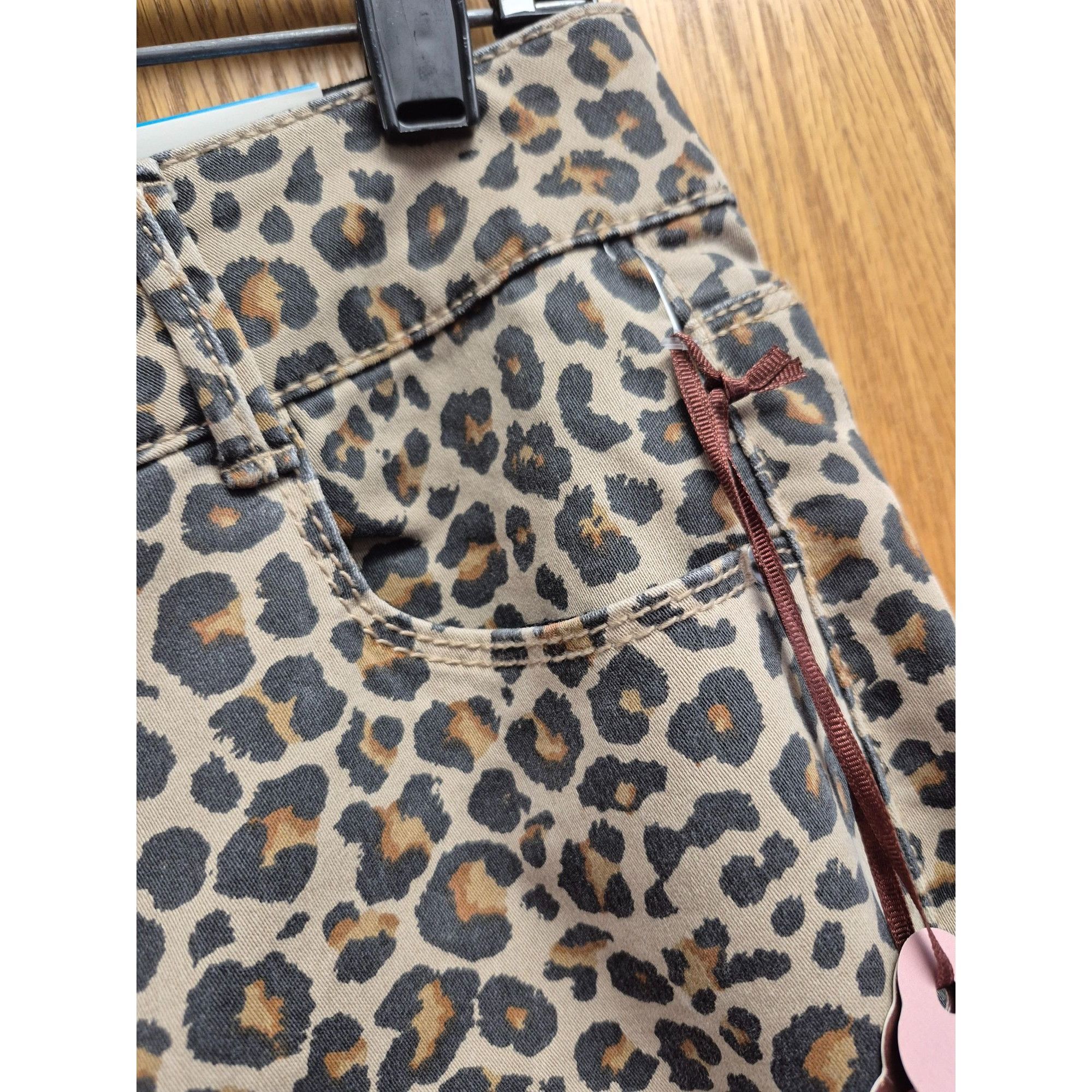 Other Knox Rose Womens Leopard Print Ankle Skinny Pants Size 8 Com Size 30" / US 8 / IT 44 - 5 Thumbnail