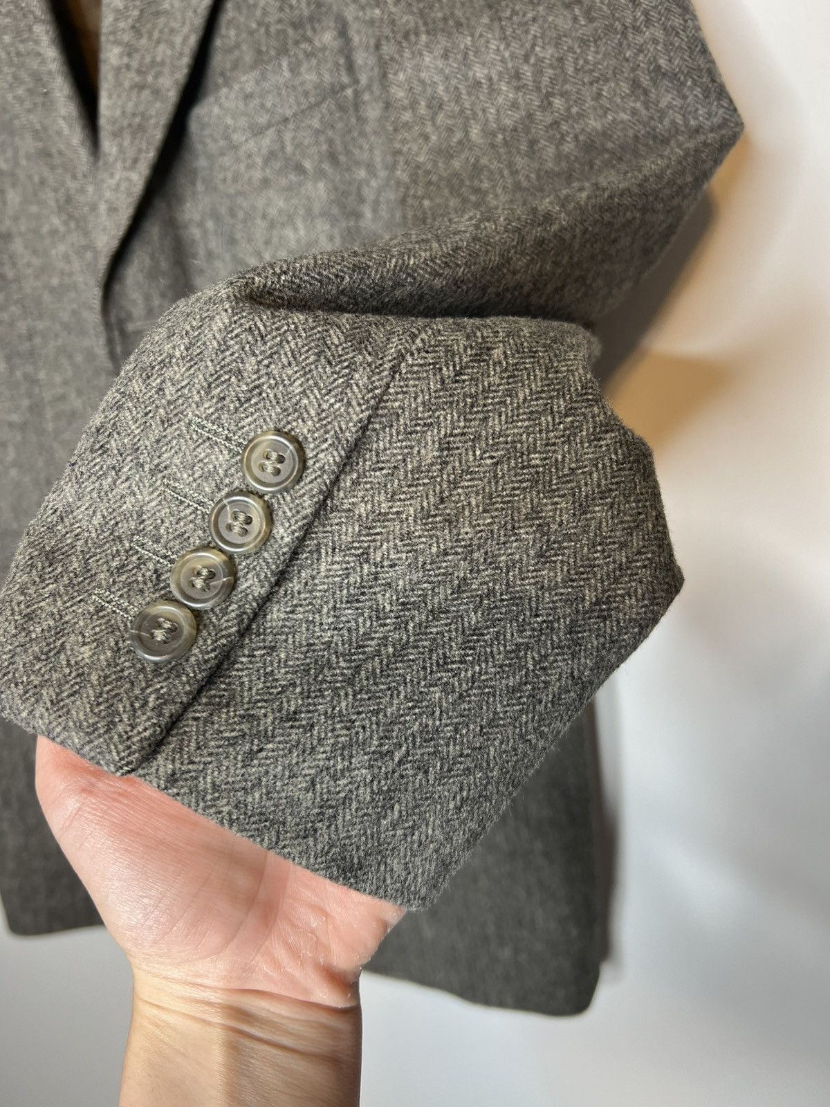 J.Crew J Crew Herringbone Patch Pocket Wool Jacket 39R Size 38R - 13 Thumbnail