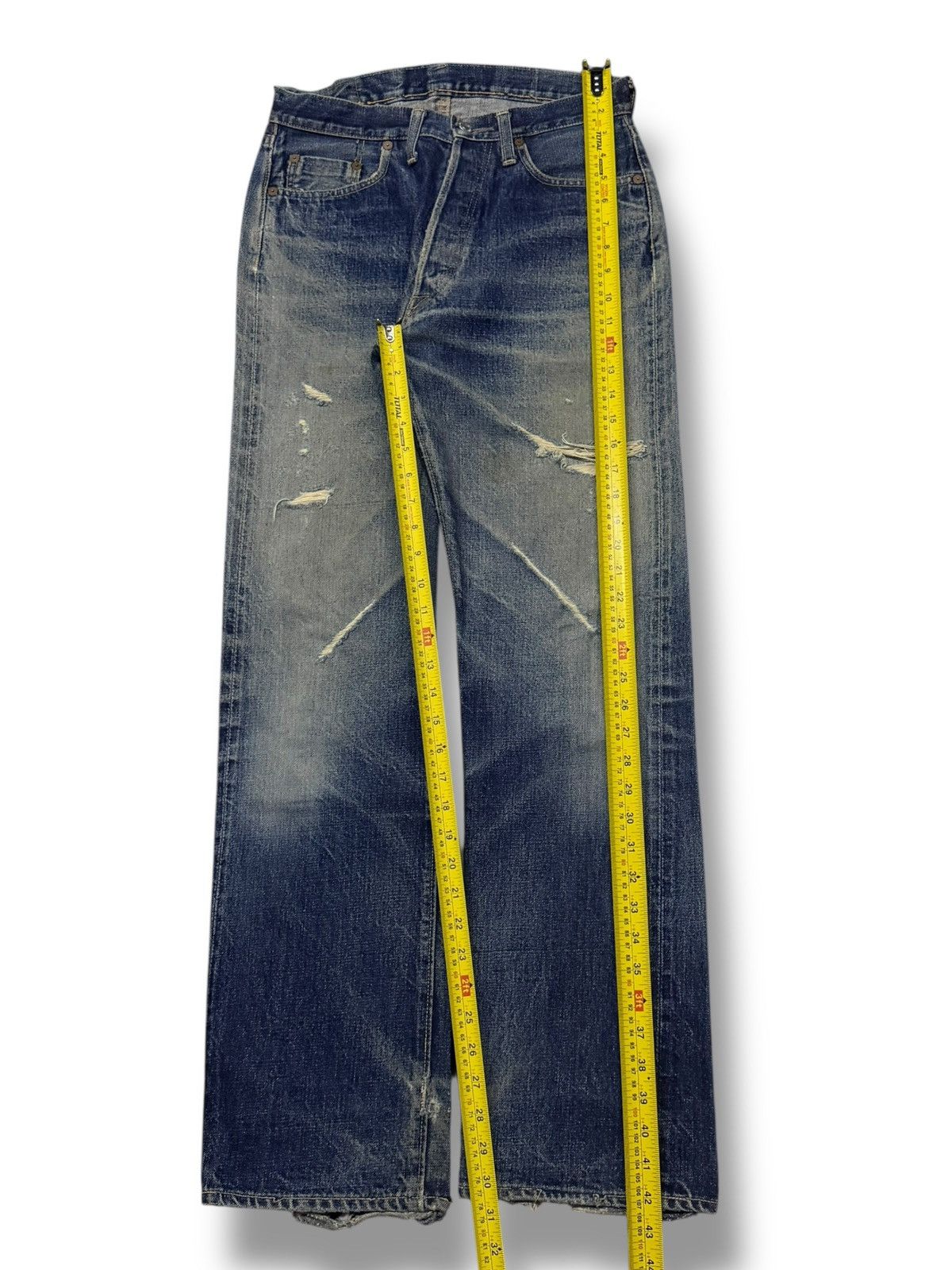 Denime Vintage 90s Denime Lot 66 Selvedge Denim Jeans Japan | W29 Size US 29 - 15 Thumbnail