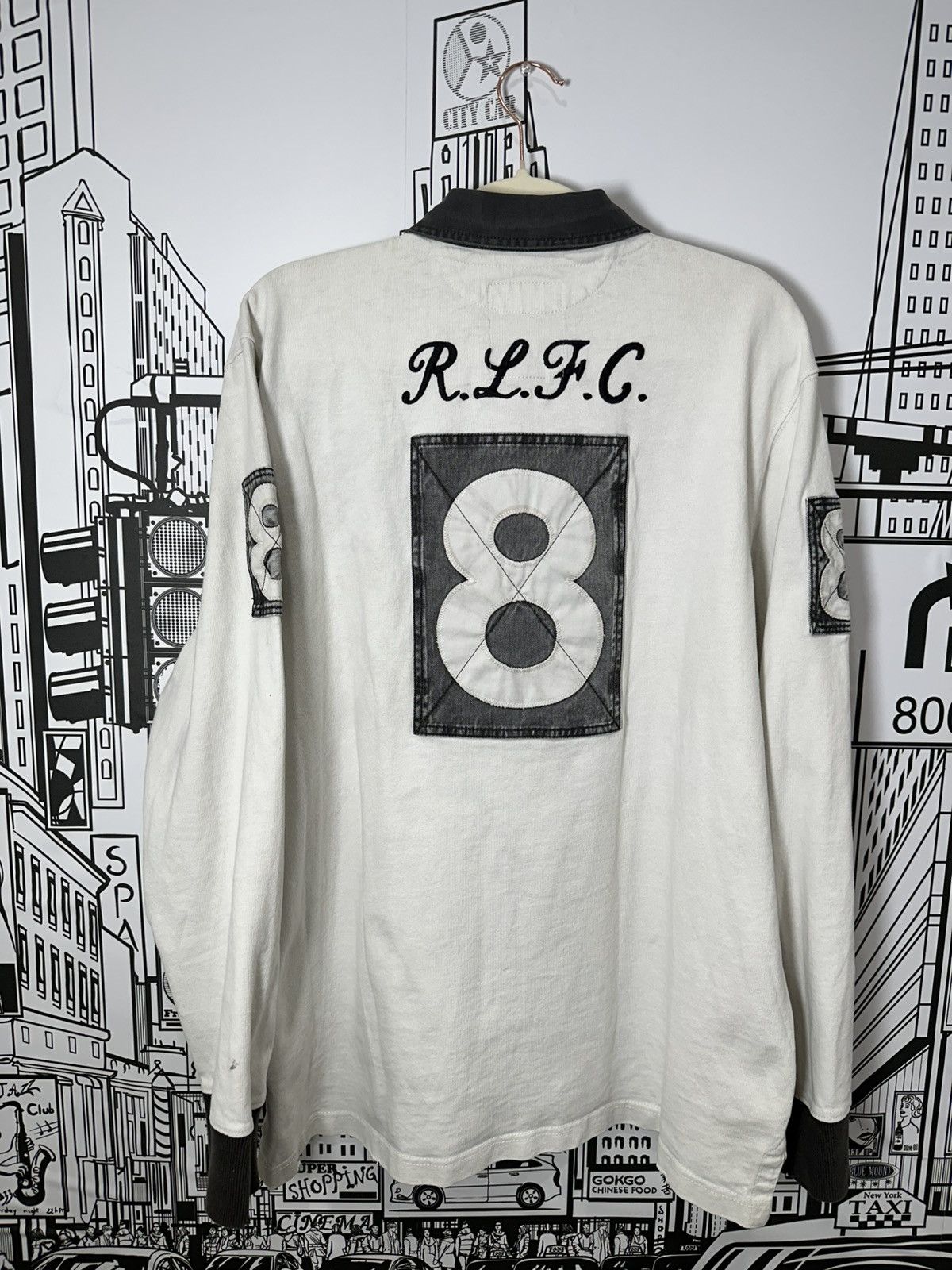 Rugby Ralph Lauren Rugby Ralph Lauren R.L.F.C Rugby Off-White XL Size US XL / EU 56 / 4 - 2 Thumbnail