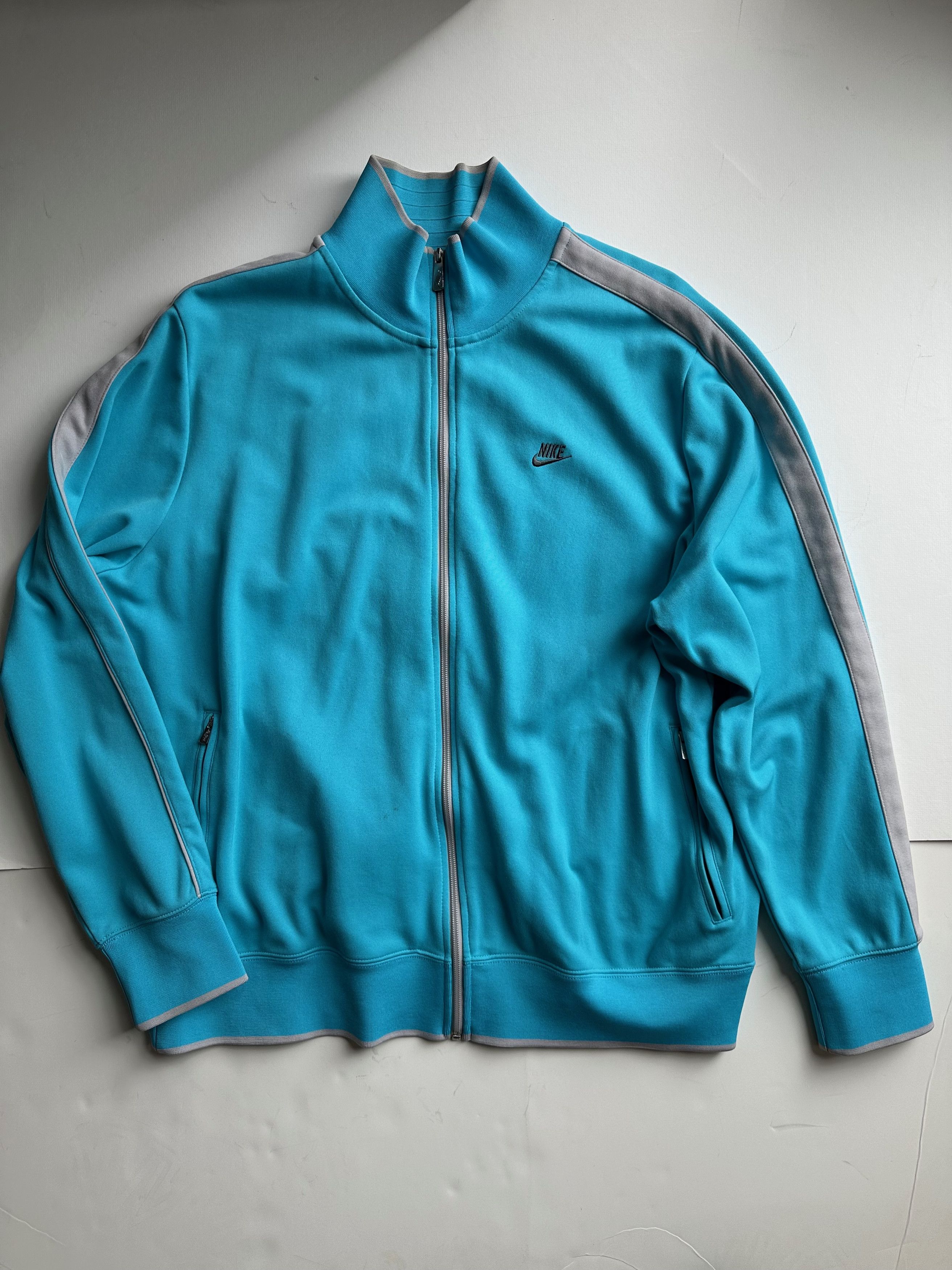 Nike Vintage Nike Track Jacket - Turquoise - XXL Size US XXL / EU 58 / 5 - 1 Thumbnail