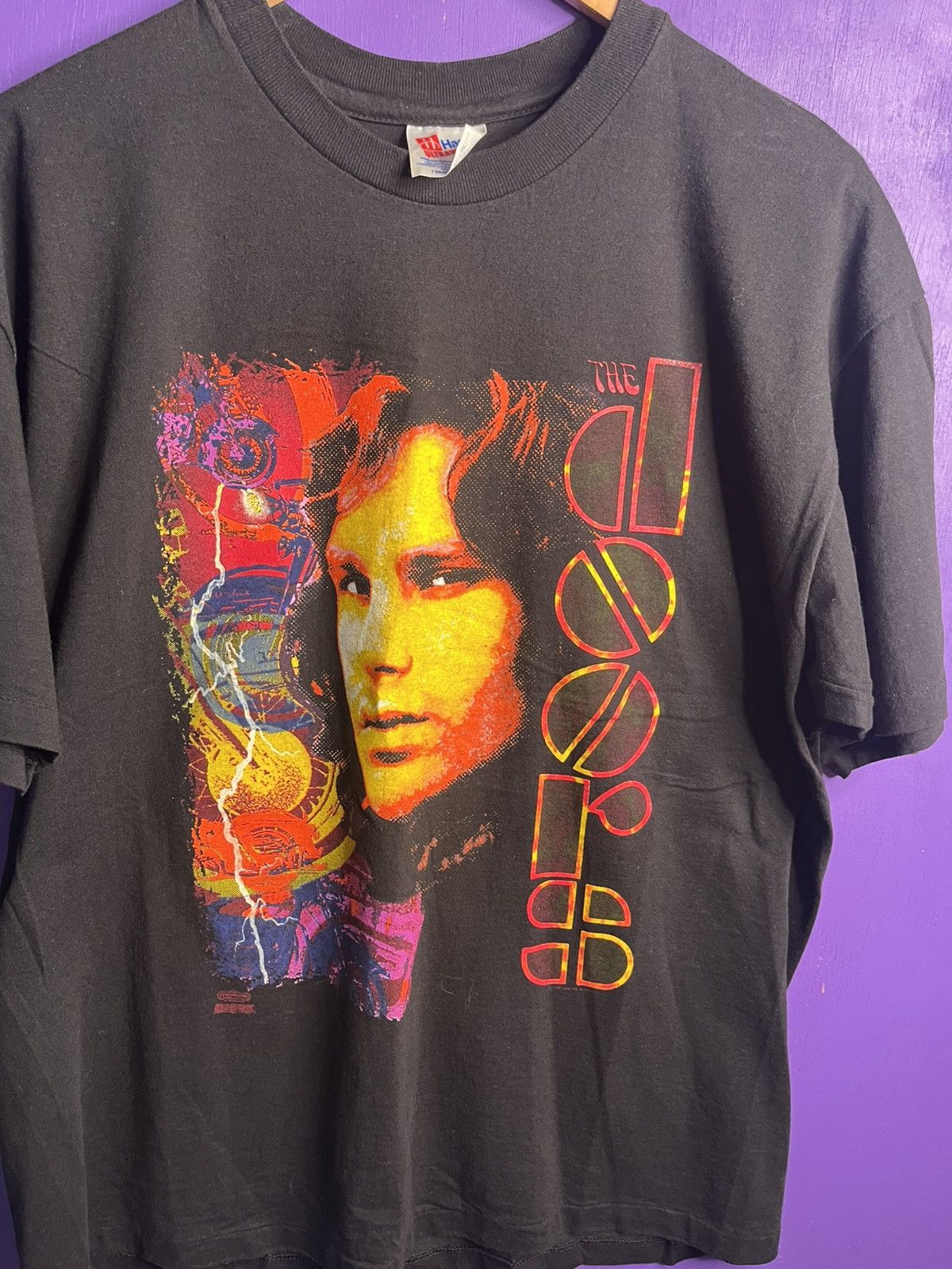 Band Tees × Vintage Vintage 1991 The doors riders on the storm tour tee Size US L / EU 52-54 / 3 - 3 Thumbnail