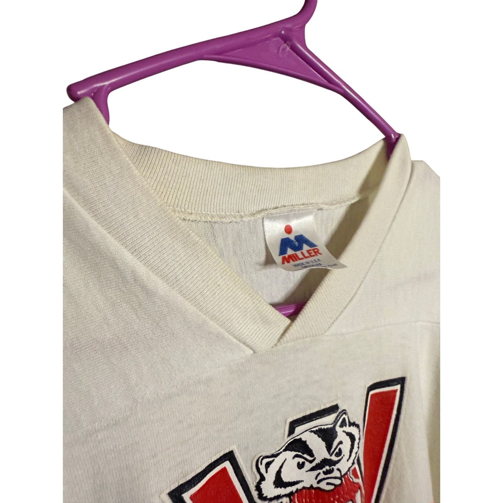 Other Vintage Wisconsin Badgers 3/4 Length Tee Size M / US 6-8 / IT 42-44 - 4 Thumbnail