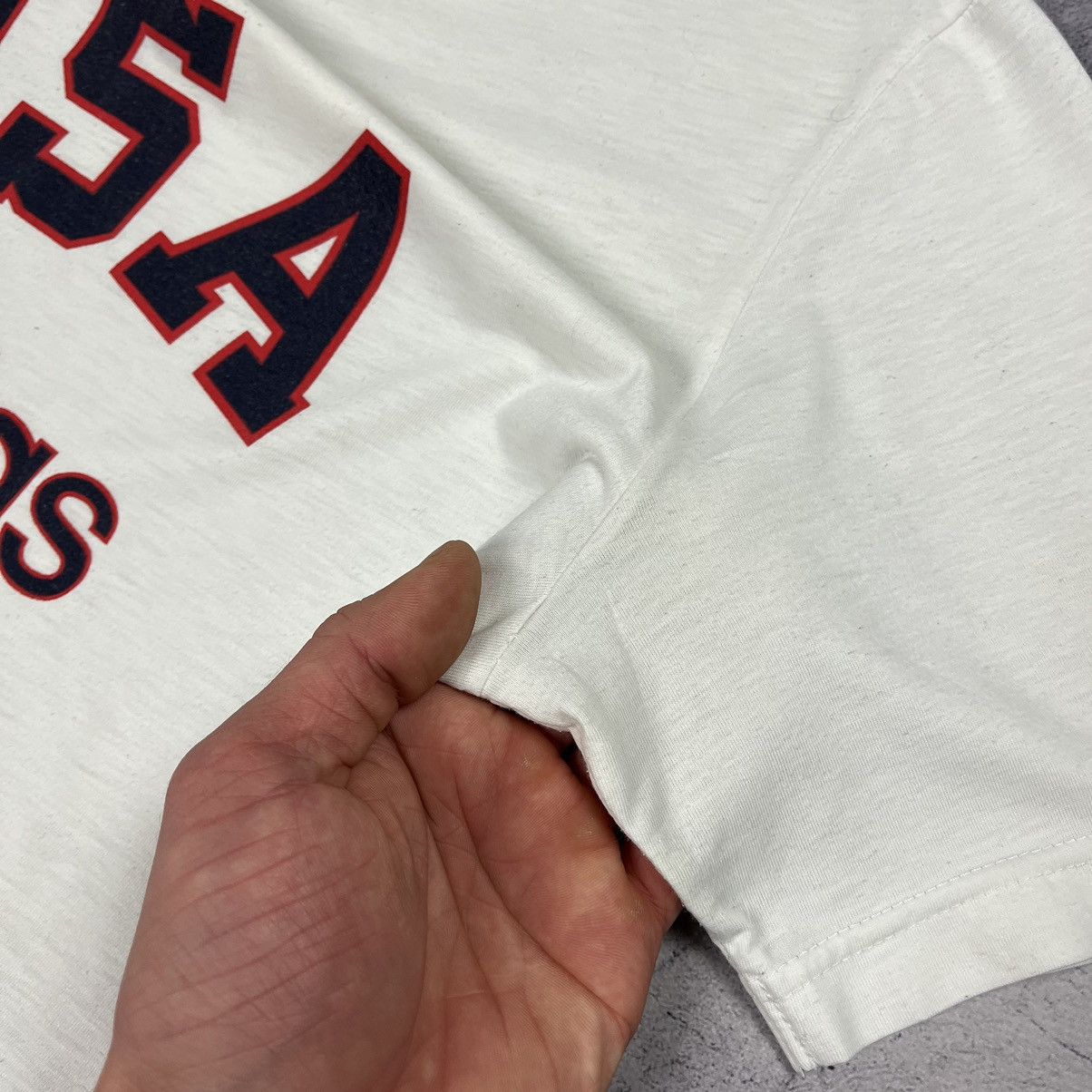Adidas Vintage Adidas USA big logo tee 90’s Size US L / EU 52-54 / 3 - 9 Thumbnail
