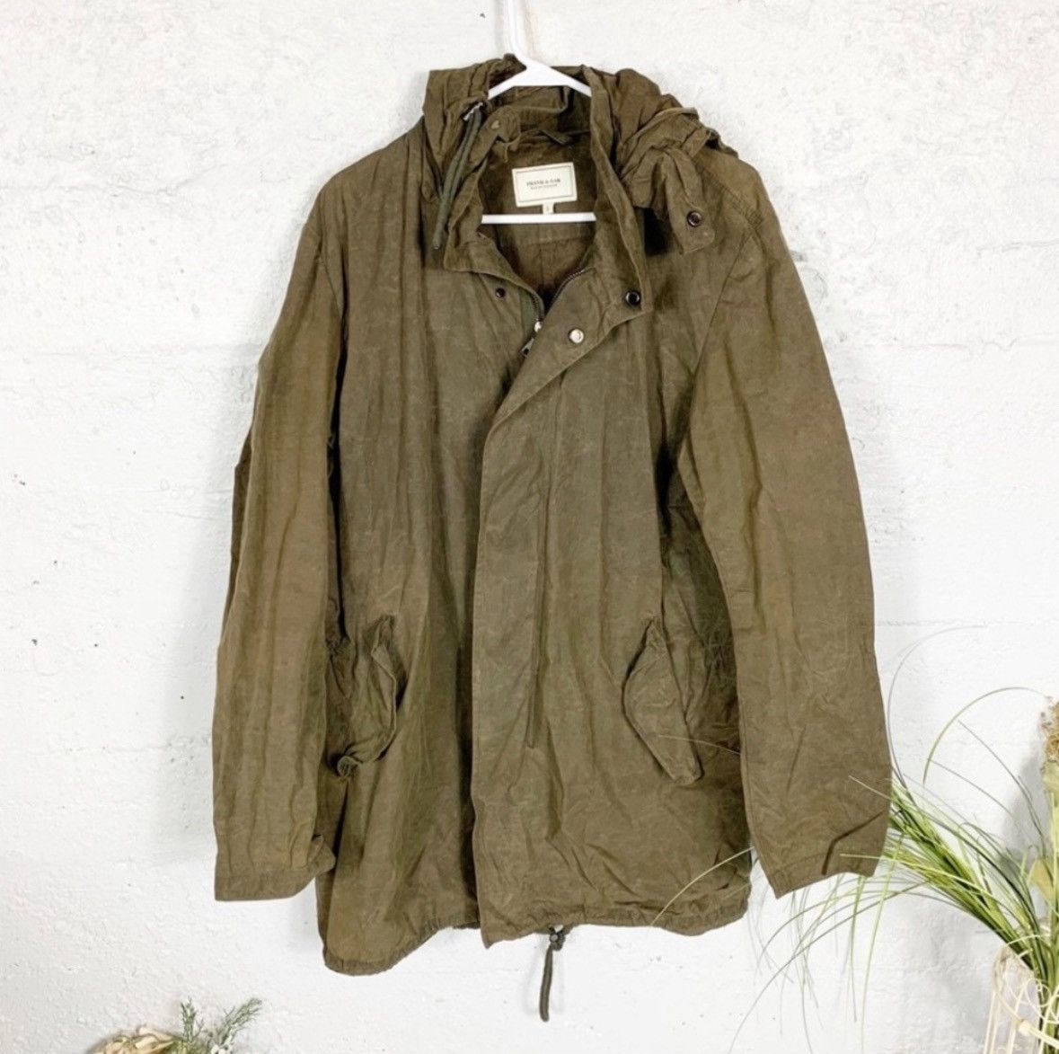 Frank & Oak Frank & Oak Hooded Anorak Jacket Parka Raincoat Forest Green Size US L / EU 52-54 / 3 - 1 Thumbnail