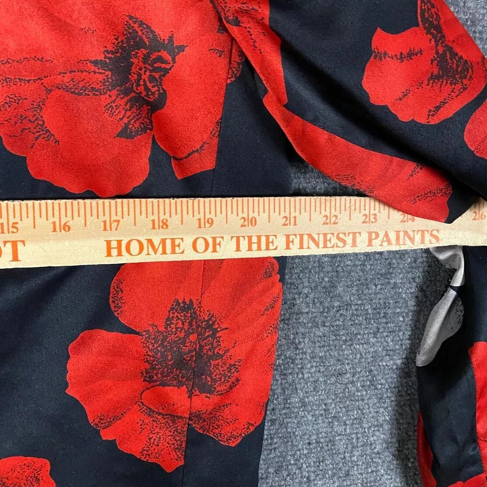 Oleg Cassini Oleg Cassini Top Women's Size 8 Floral Polyester Long Sleeve Size M / US 6-8 / IT 42-44 - 4 Thumbnail