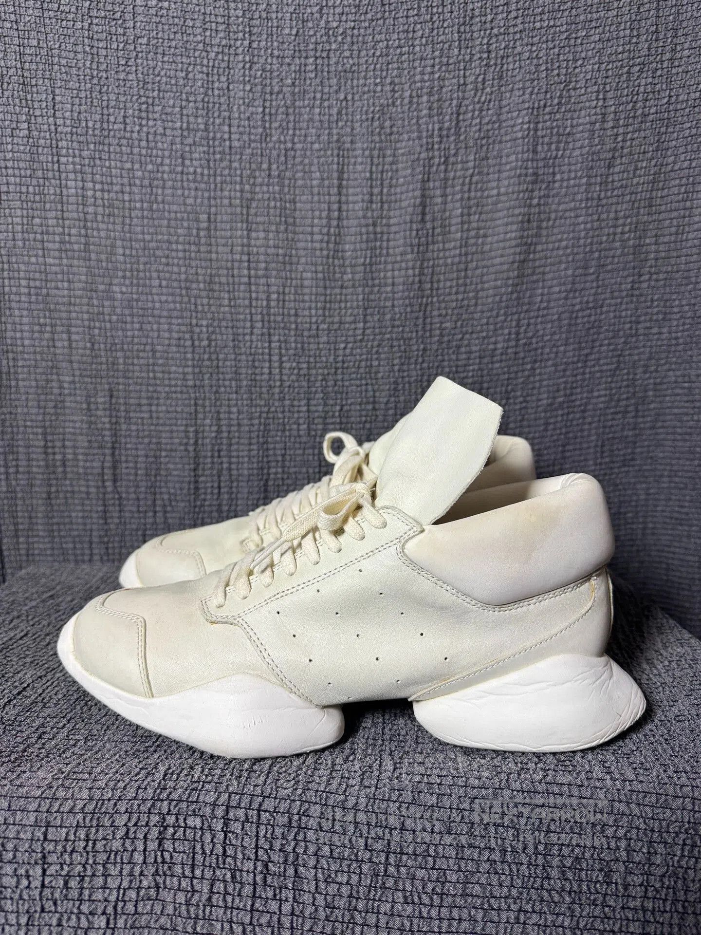 Rick Owens Rick Owens X Adidas Low-top Sneakers. Size US 7.5 / EU 40-41 - 4 Thumbnail