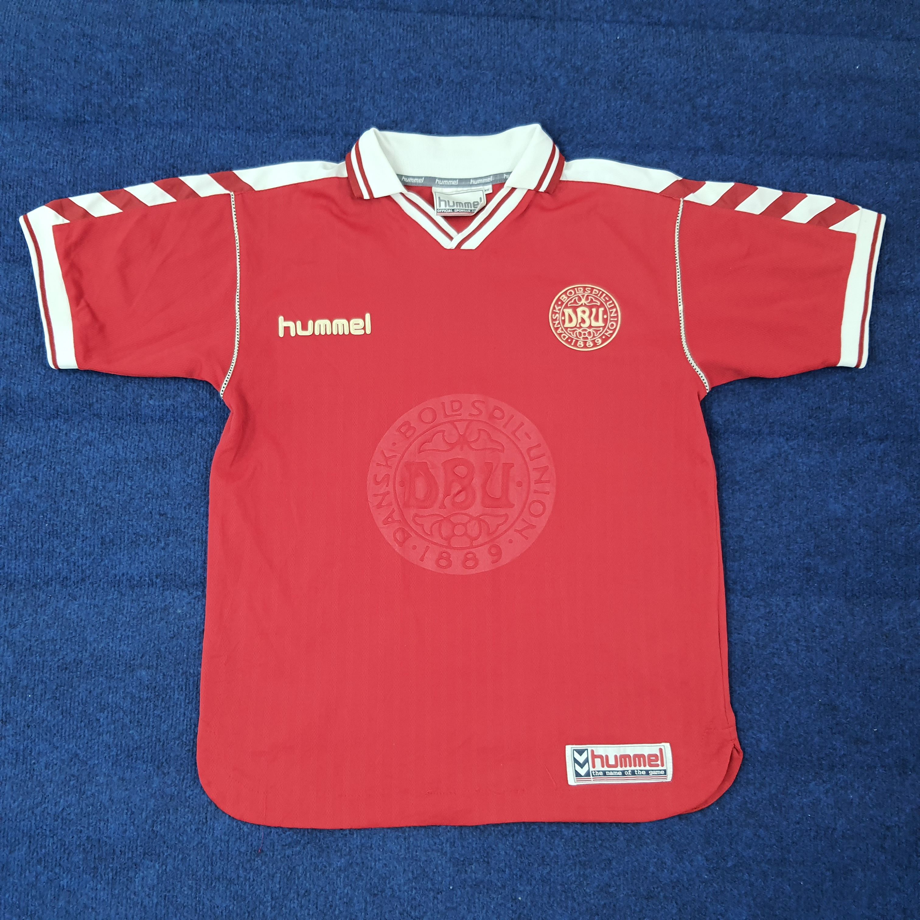 Hummel Vintage Hummel DBU Dansk Bold Pil-Union Jersey C259N9 Size US M / EU 48-50 / 2 - 1 Thumbnail