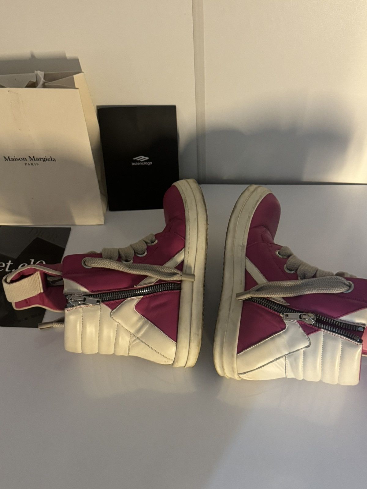 Rick Owens ✅Rick Owens Jumbo Geobasket pink 43 Size US 10 / EU 43 - 6 Thumbnail