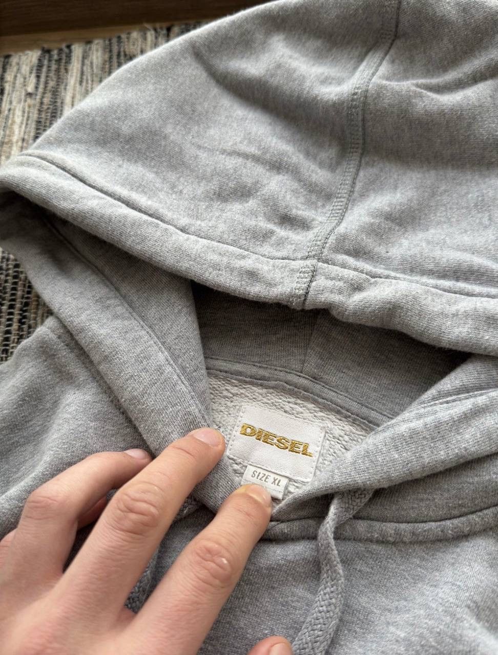 Diesel × Vintage Vintage Diesel Big Double logo Y2K Hoodie Size US XL / EU 56 / 4 - 6 Thumbnail