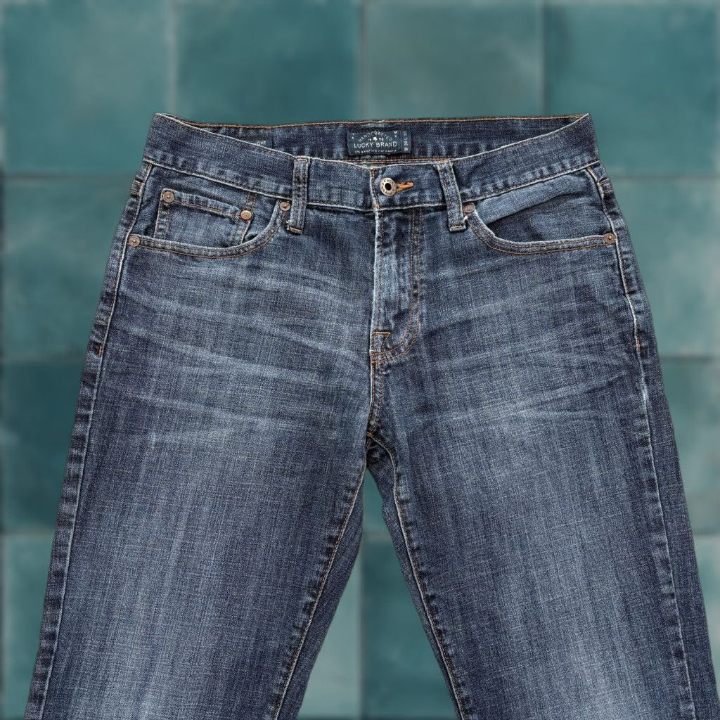 Lucky Brand Lucky Brand 221 Original Straight Jeans Mens 30x32 Medium Blue Stretch Denim Size US 30 / EU 46 - 1 Thumbnail