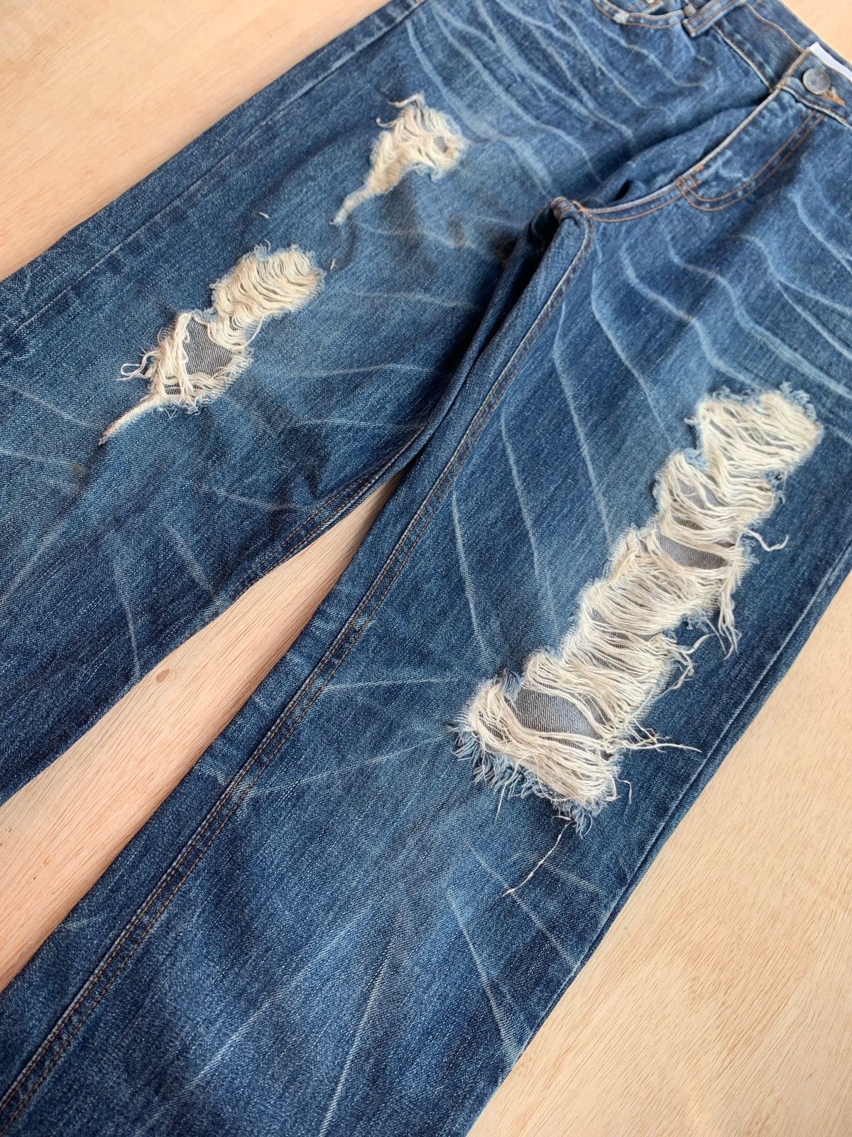 Hysteric Glamour × If Six Was Nine × Japanese Brand Distressed Denim Yaponskii Ifsixwasnine Style Jeans Size US 32 / EU 48 - 5 Thumbnail