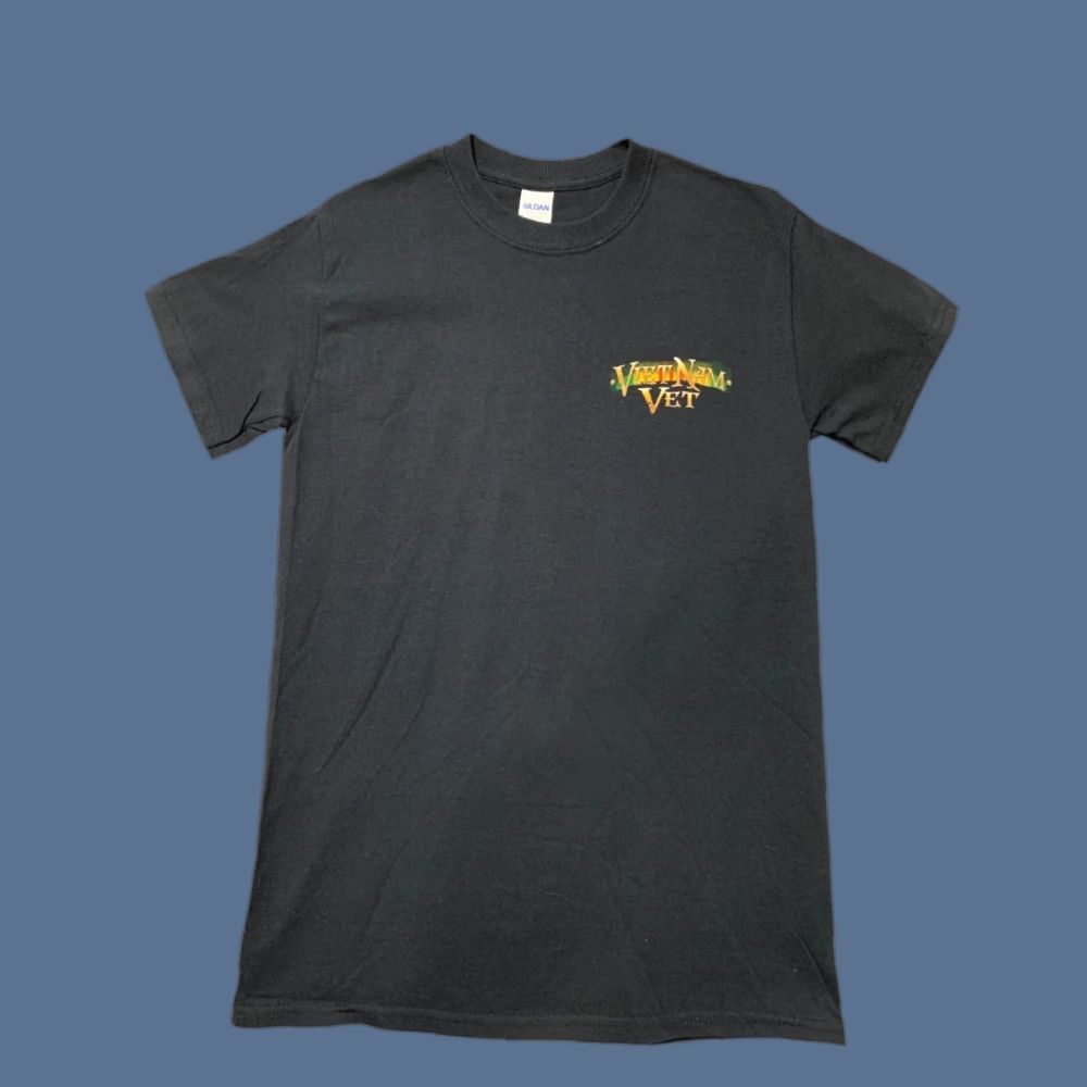 Gildan VINTAGE Vietnam Vet Small Black Gildan Short Sleeve Tshirt Mens S 100% Cotton People Shirt Size US S / EU 44-46 / 1 - 1 Thumbnail