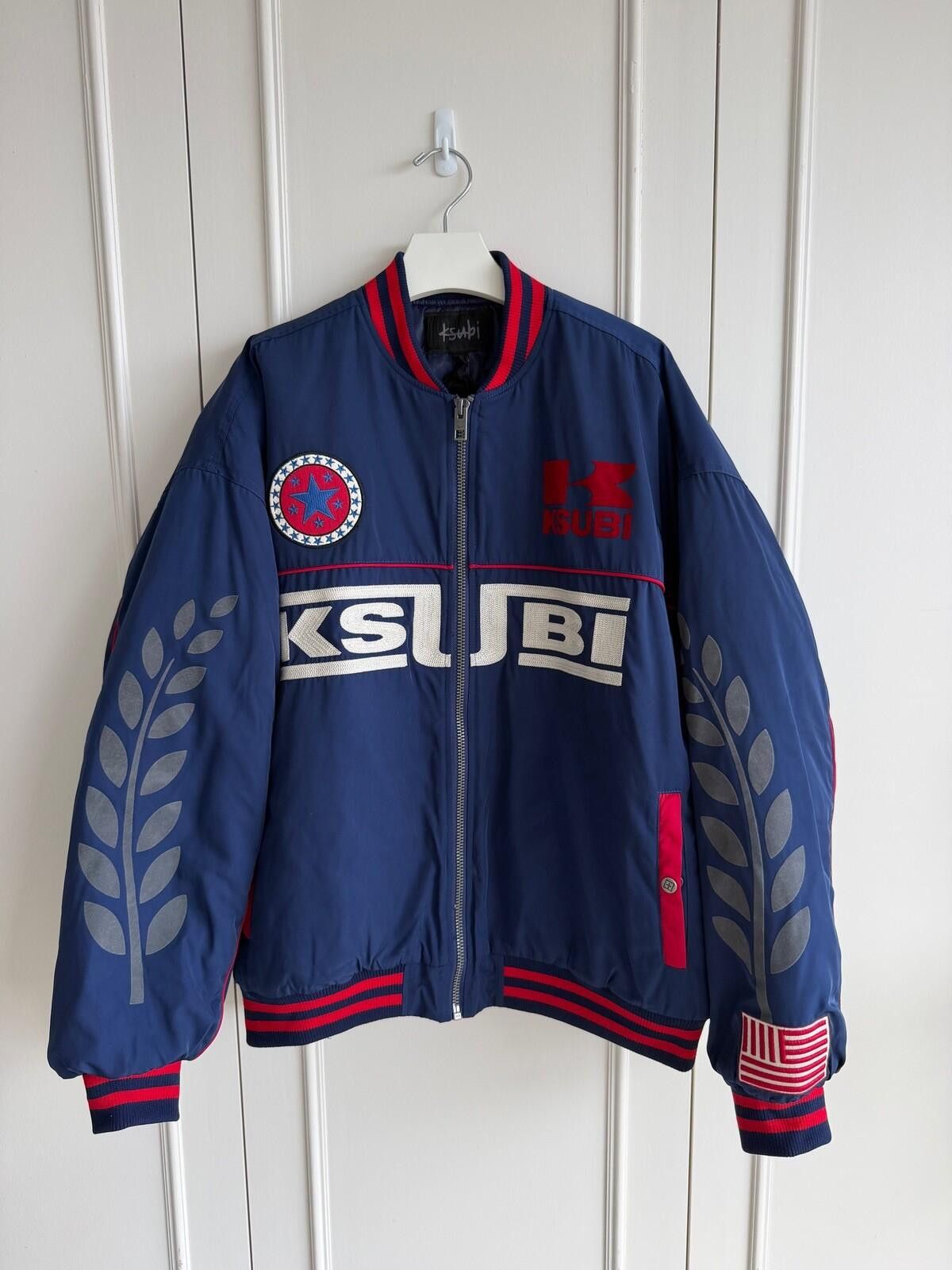Ksubi new Ksubi ZOOM MA-1 BOMBER JACKET SATIN BLUE medium m top Size US M / EU 48-50 / 2 - 1 Thumbnail