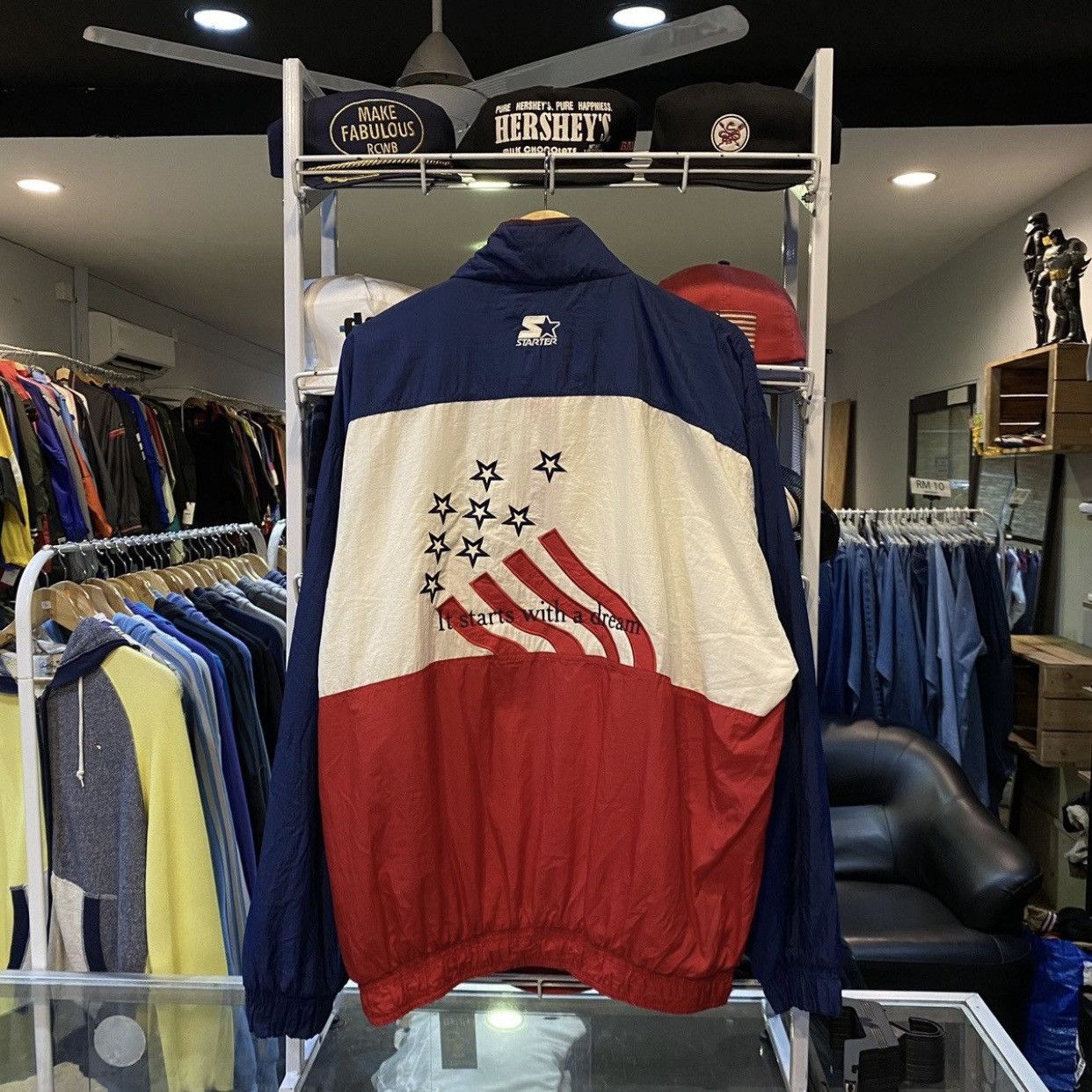 Starter × USA Olympics × Vintage VTG Atlanta 1996 Olympics Windbreaker STARTER Jacket Size US XL / EU 56 / 4 - 1 Thumbnail
