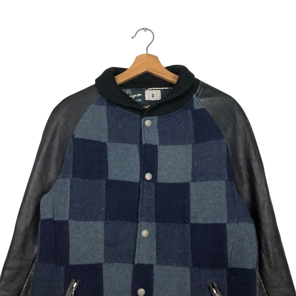 Vintage 🔥VINTAGE CAFE RACER LEATHER JACKET TK JAPAN TARTAN DESIGN Size US M / EU 48-50 / 2 - 5 Thumbnail