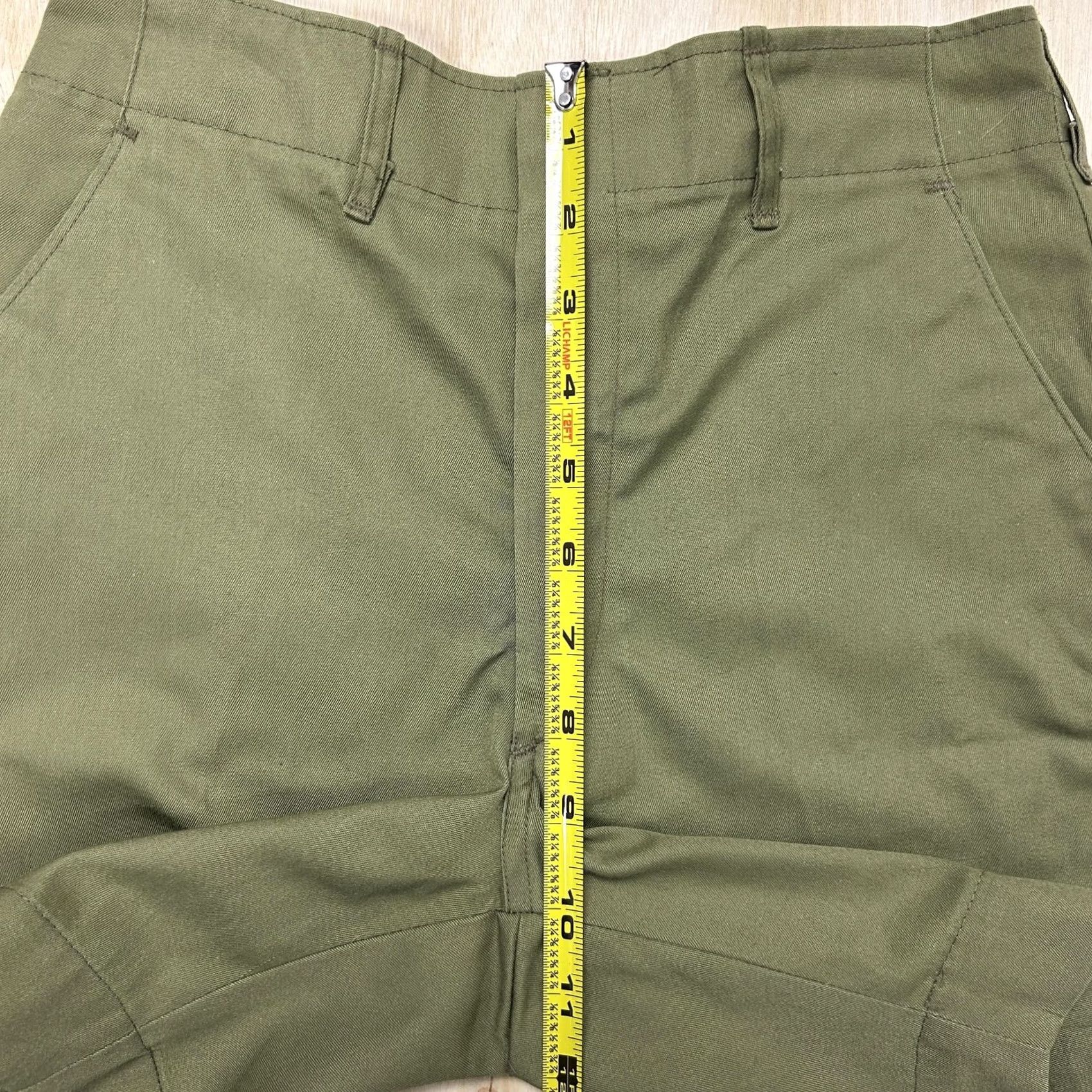 Vintage VINTAGE Boy Scouts of America Shorts Womens 26 Green Twill Zip Fly Casual Wear Slim 9in Inseam Womens Brown Green Size 26" / US 2 / IT 38 - 6 Thumbnail