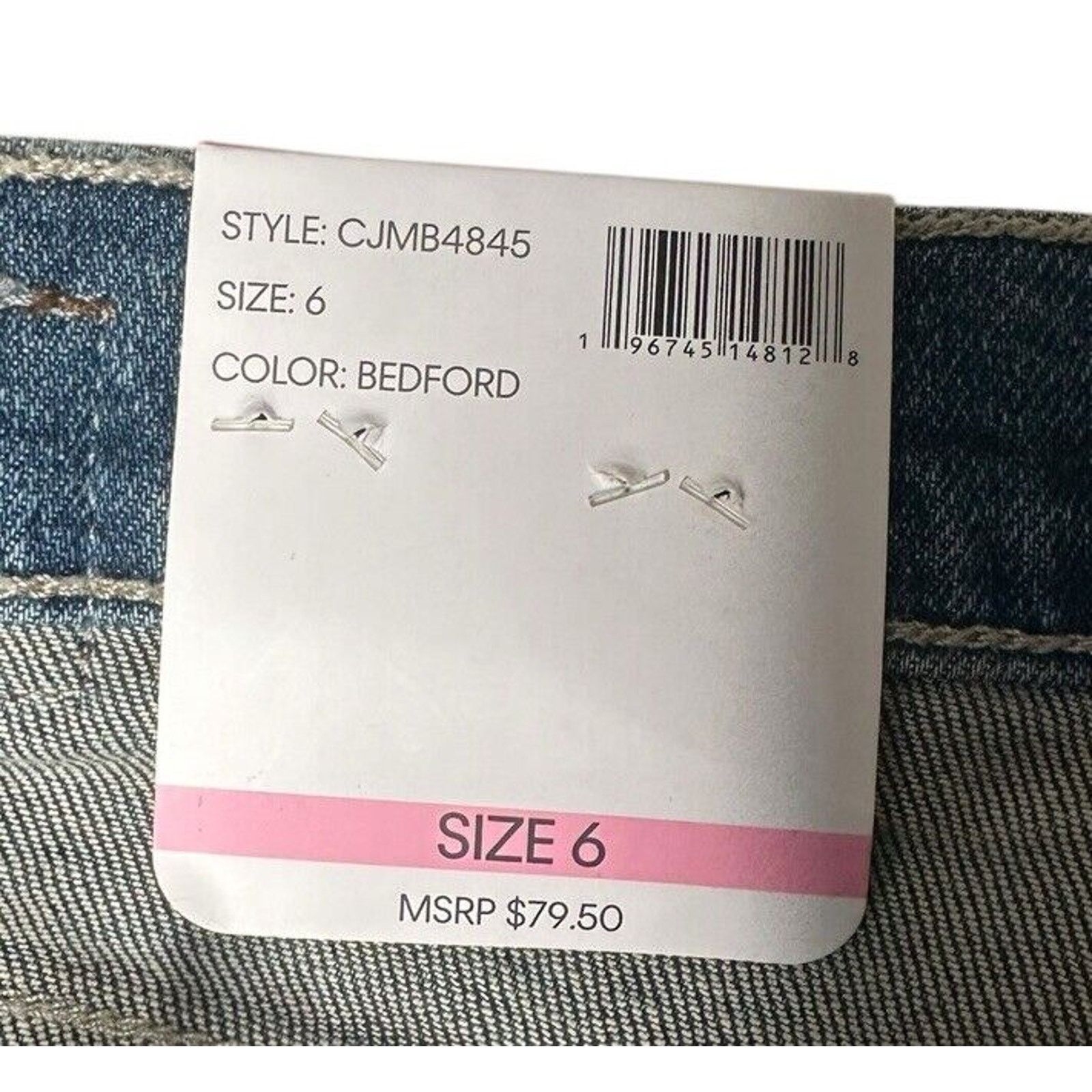 Calvin Klein Calvin Klein Womens 6 Vintage Straight High Rise Jeans Size 28" / US 6 / IT 42 - 3 Thumbnail