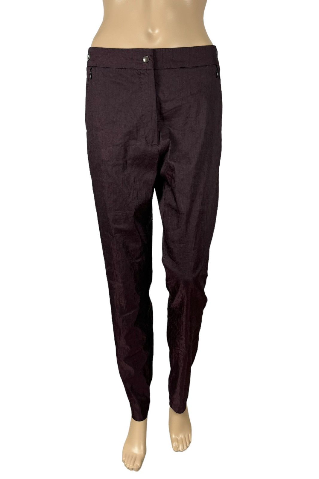 Sarah Pacini Sarah Pacini Linen-Elastan Slim Pants size 1 Size 24" / US 00 / IT 34 - 2 Thumbnail