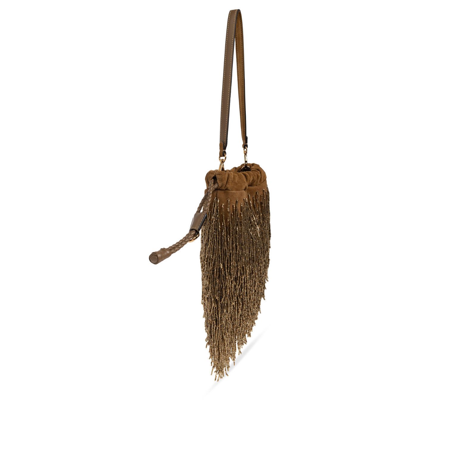 Etro ETRO Kalispera Small Brown Suede Shoulder Bag New & Authenti Size ONE SIZE - 3 Thumbnail