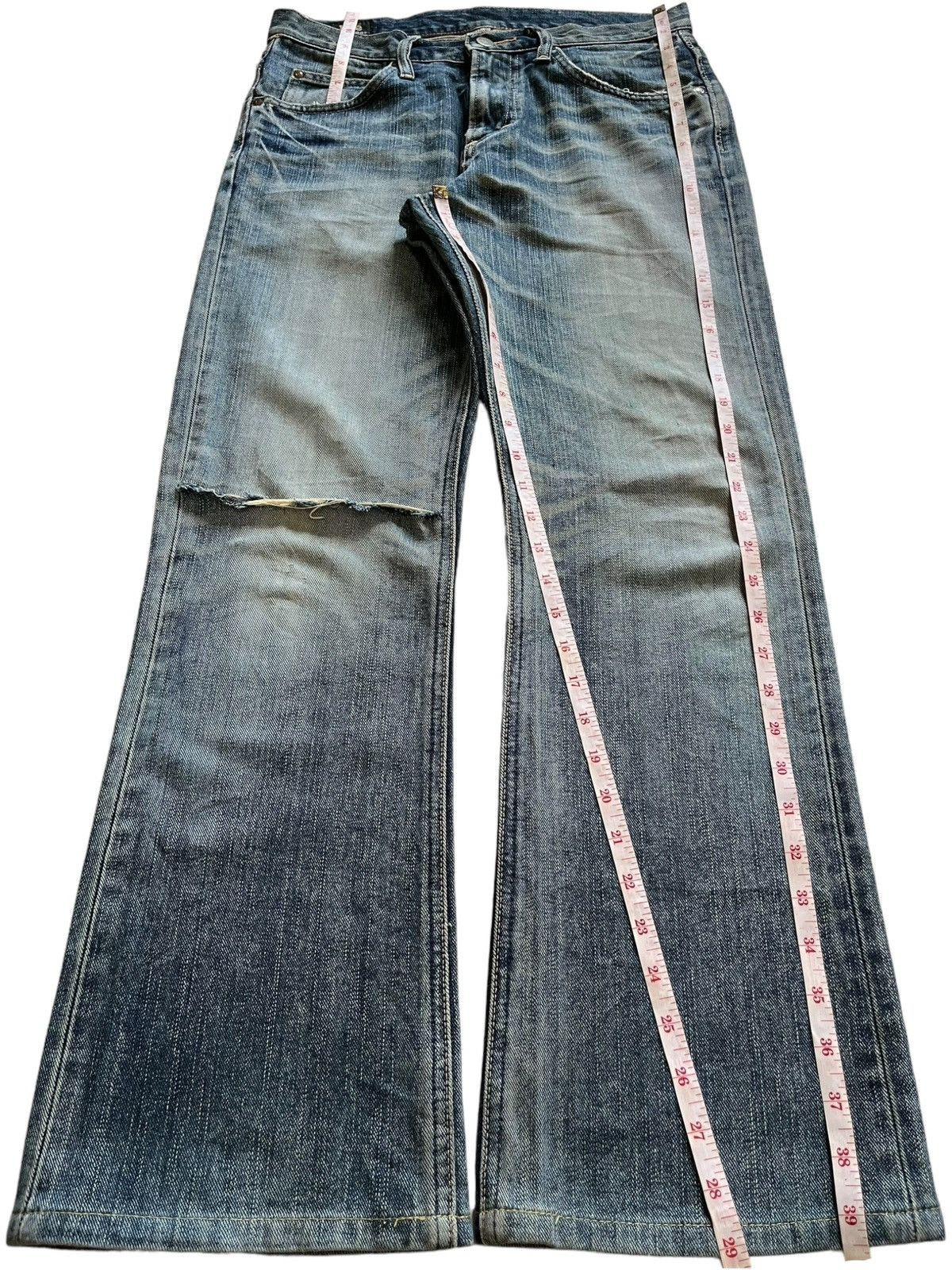 Lee Vintage Lee Riders Mud Wash Distressed Bootcut Jeans Size US 31 - 12 Thumbnail