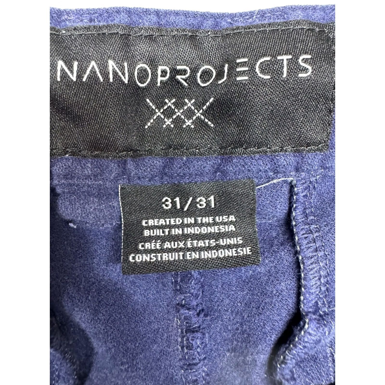 Rhone Rhone Nano Projects Performance TECH Chino Pants Mens 31x31 Blue Regular Straight Zip Pockets Breathable 2020s Size US 31 - 2 Thumbnail