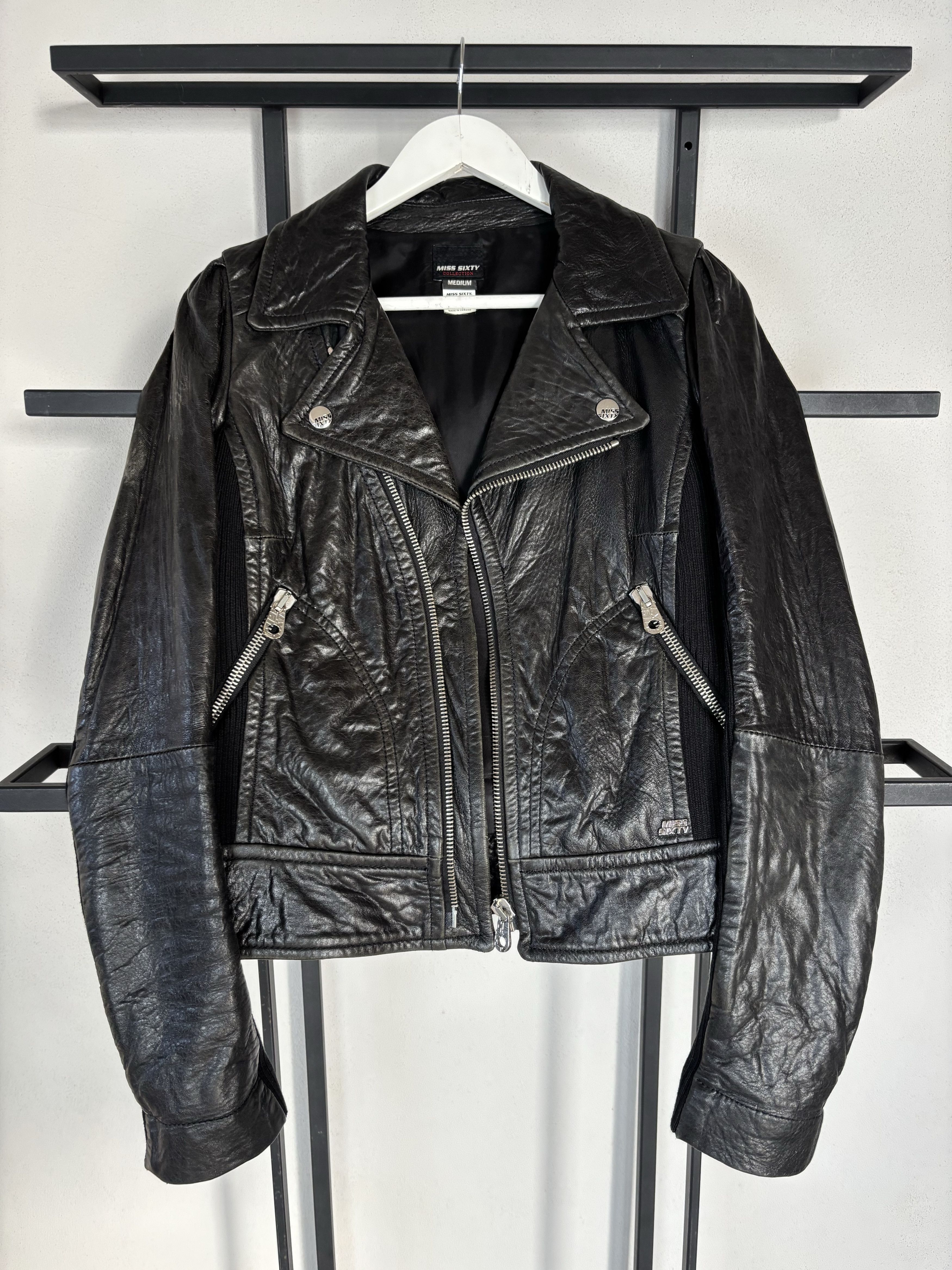 Yohji Yamamoto 00s Rare Hysteric Glamour Style Miss Sixty Leather Jacket Size US S / EU 44-46 / 1 - 3 Thumbnail
