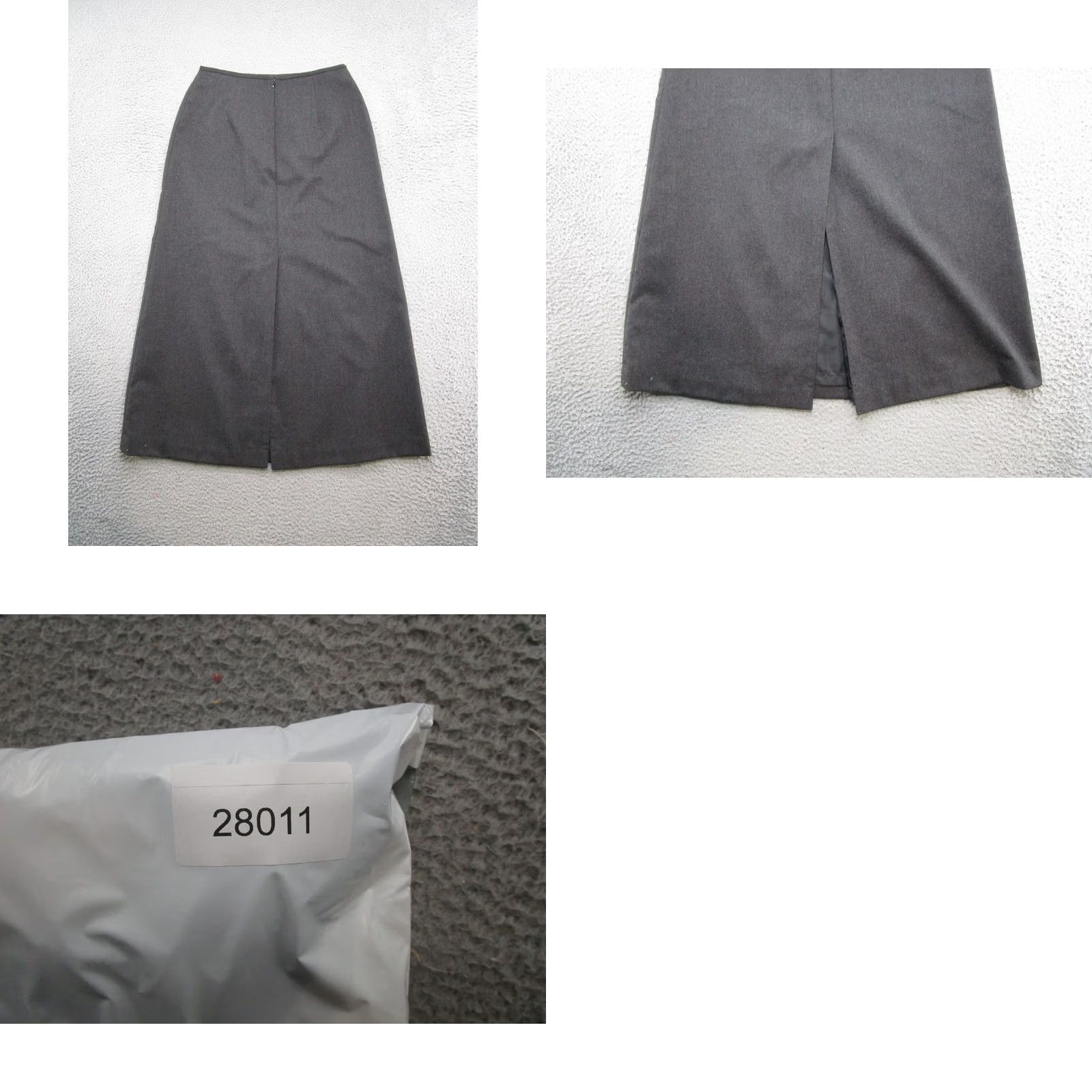 Talbots VINTAGE Talbots Women’s 100% Wool Black A-line Career Skirt Size 10 Back Slit Size 32" / US 10 / IT 46 - 8 Thumbnail