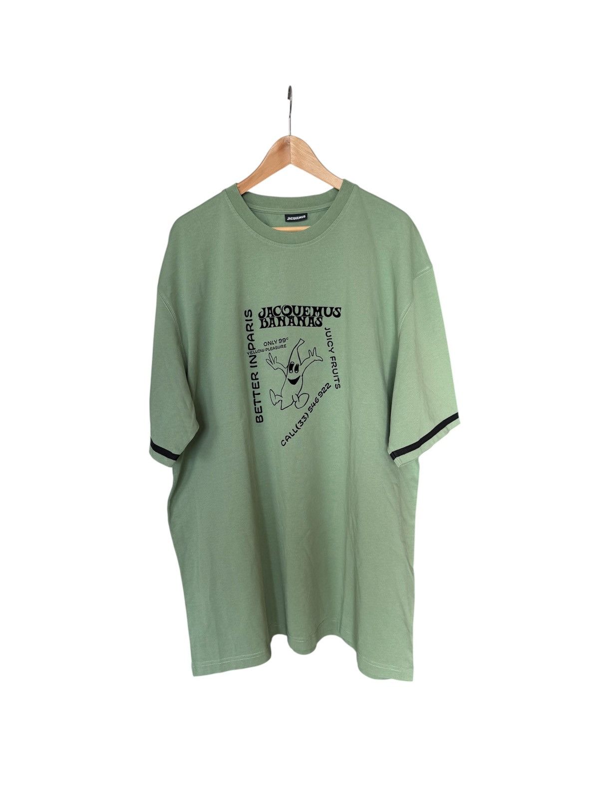 Jacquemus Jacquemus Le T-Shirt - Banana Graphic - XXL Size US XXL / EU 58 / 5 - 2 Thumbnail
