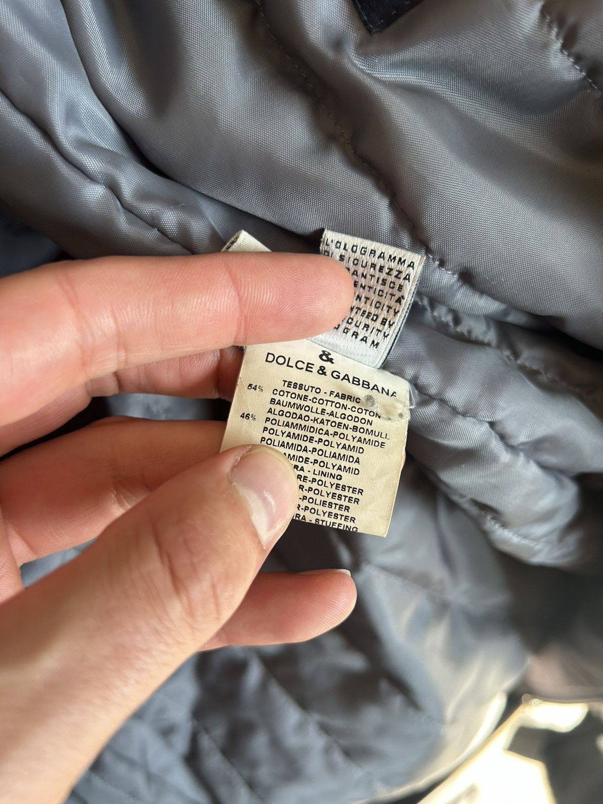 Dolce & Gabbana Grey Bondage Puffer Coat with Strap Detailing Size US M / EU 48-50 / 2 - 14 Thumbnail