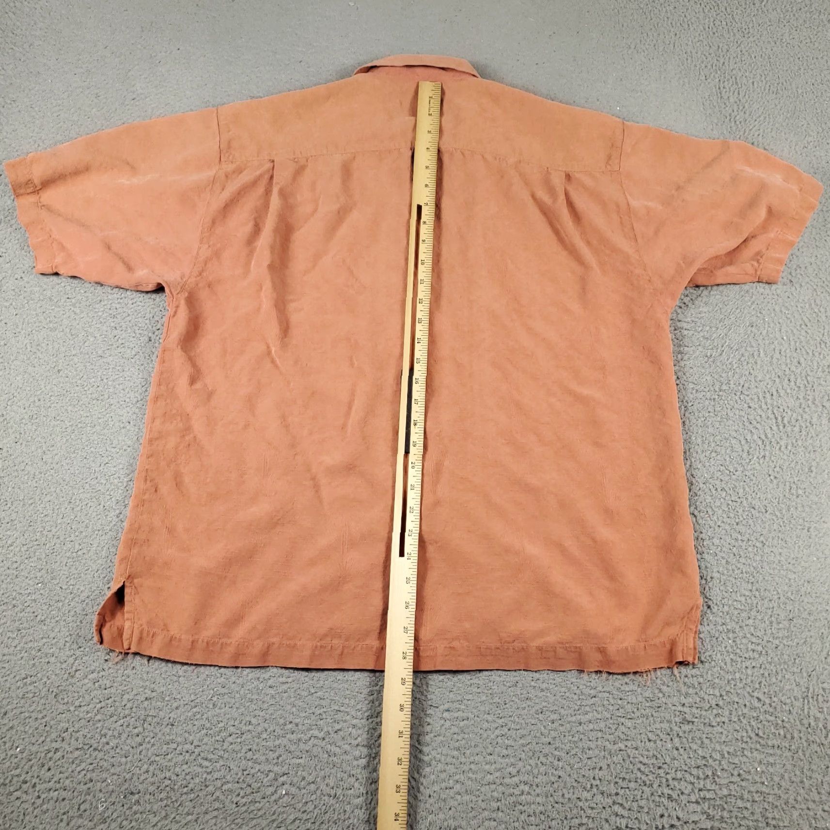 Tommy Bahama Tommy Bahama Shirt Mens Large Orange Hawaiian Button Up Short Sleeve Shirt Size US L / EU 52-54 / 3 - 4 Thumbnail