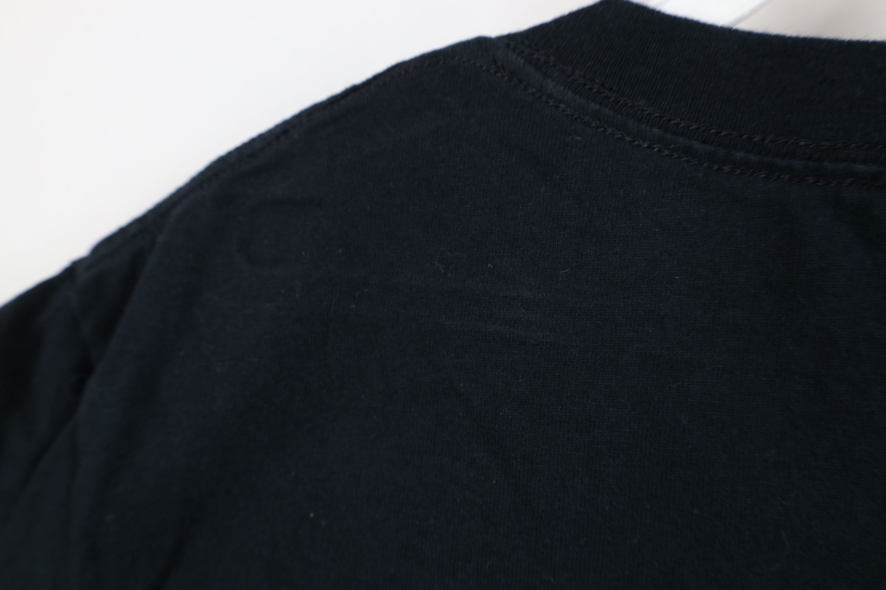 Vintage Vintage 90s Y2K Streetwear Faded Blank Cotton T-Shirt Black Size US S / EU 44-46 / 1 - 8 Thumbnail