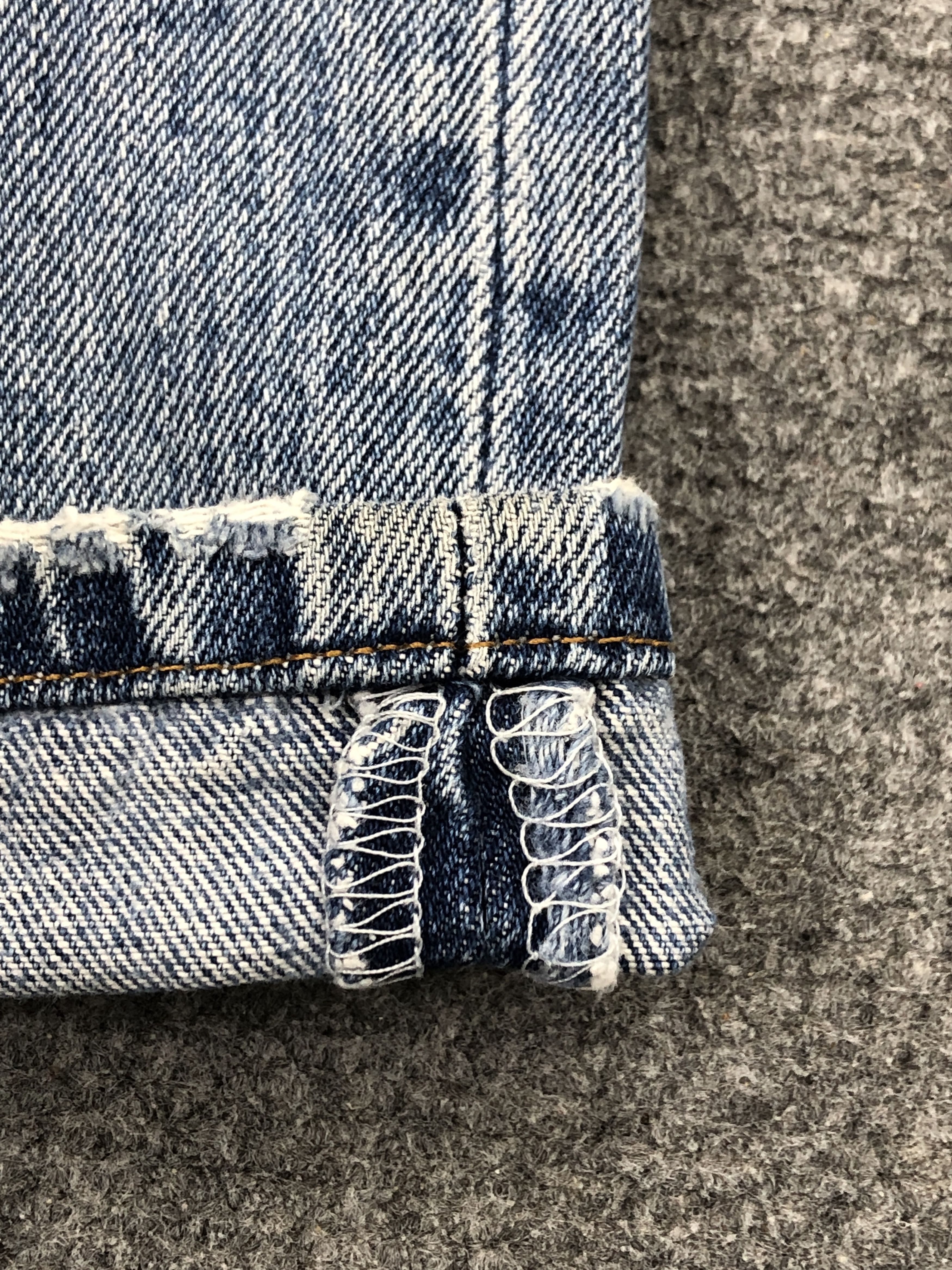 Levi's × Vintage Disressed Vintage Levis 501 Faded Blue Jeans Size US 28 / EU 44 - 10 Thumbnail