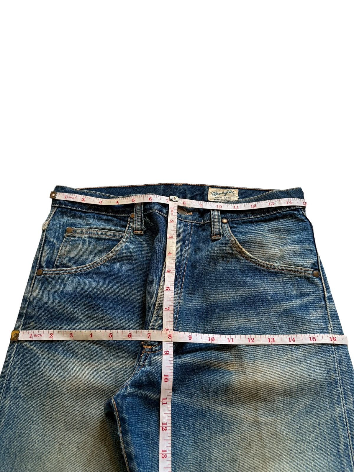 Vintage × Wrangler Vintage Wrangler Rusty Mud Wash Distressed Baggy Jeans Size US 30 / EU 46 - 12 Thumbnail