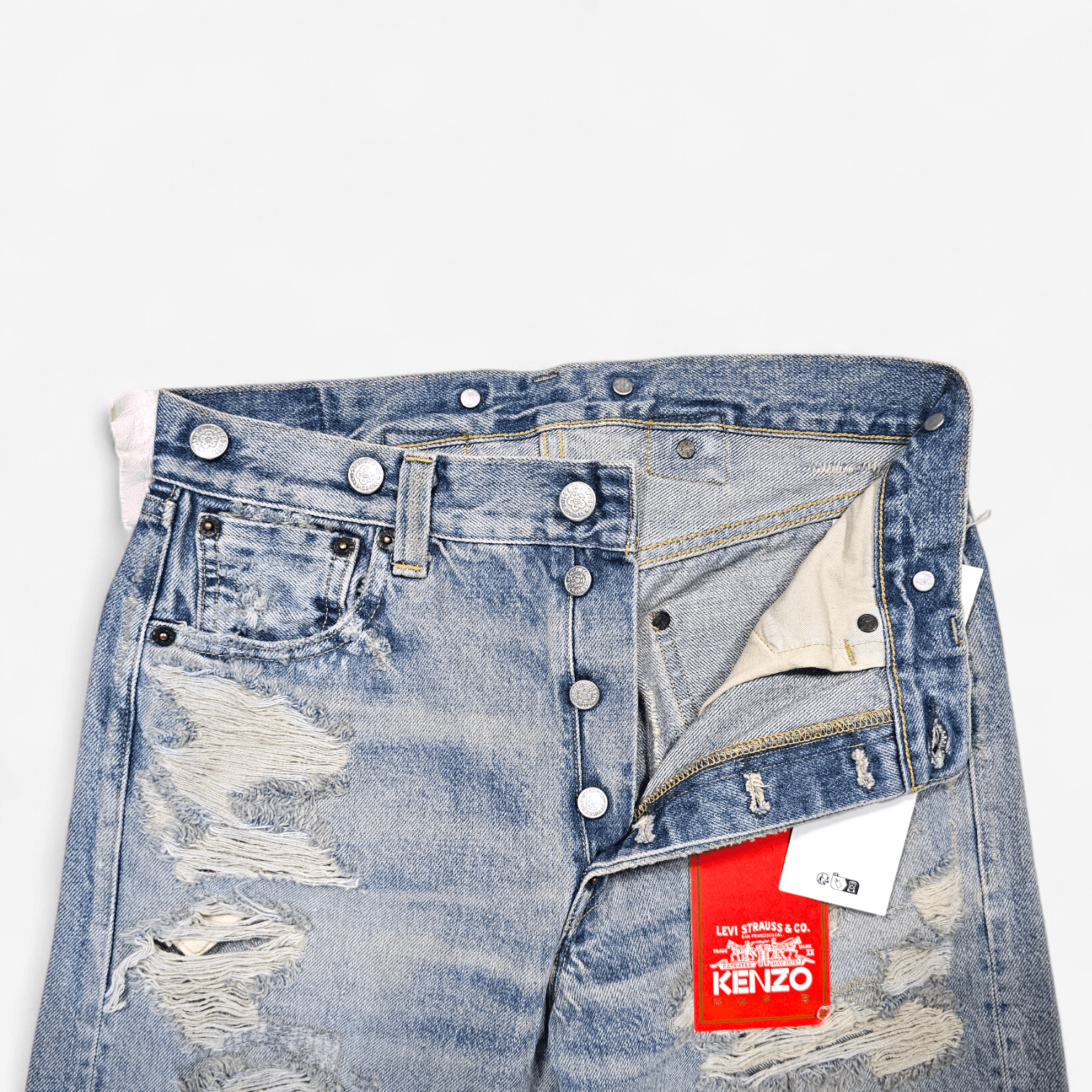 Kenzo × Levi's Levi's x Kenzo 1933 501 Selvedge Big E Made in Japan Size US 27 - 4 Thumbnail